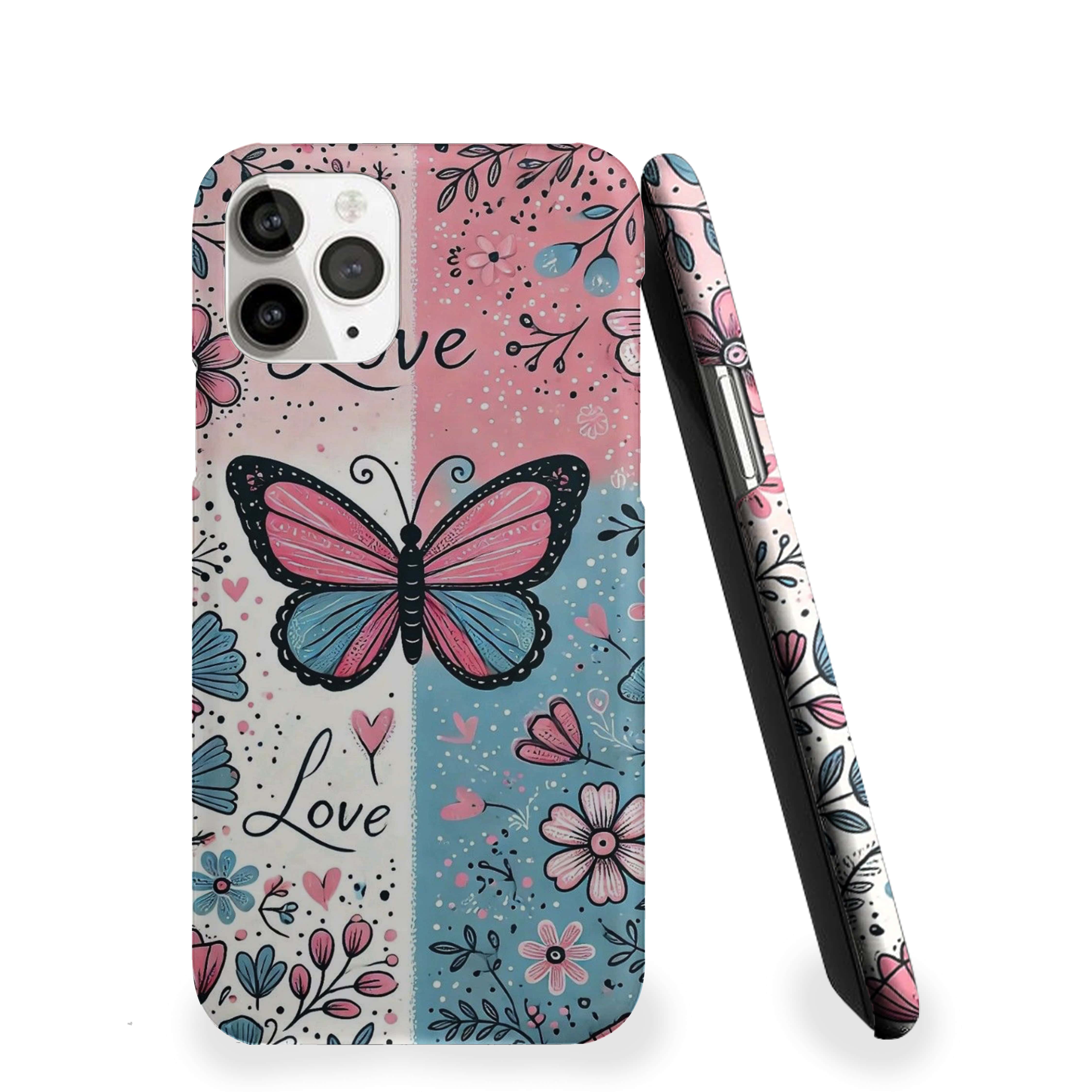 Butterfly Love Flower Girls Phone Cover