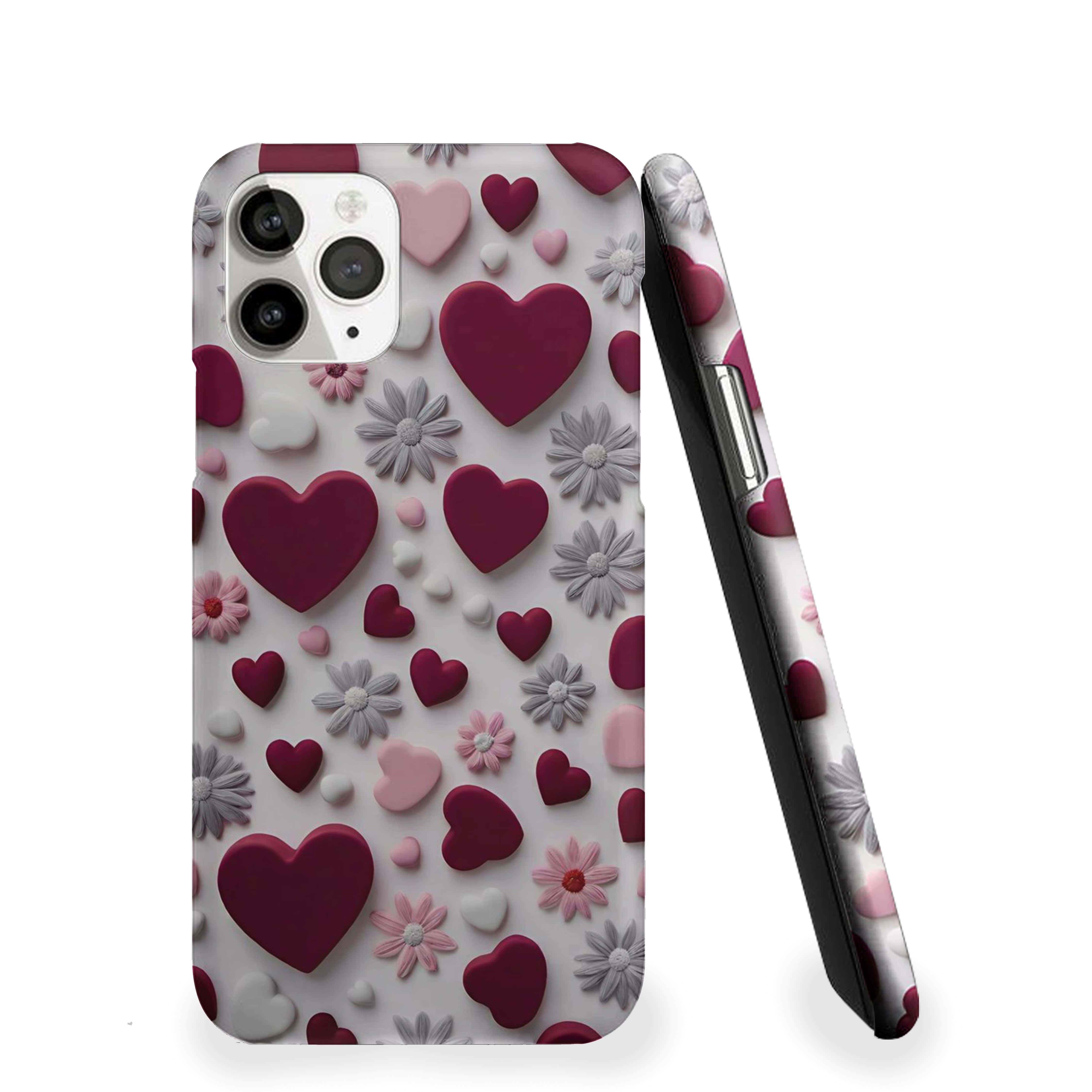 Hearts Floweral Collection Girls Phone Cover