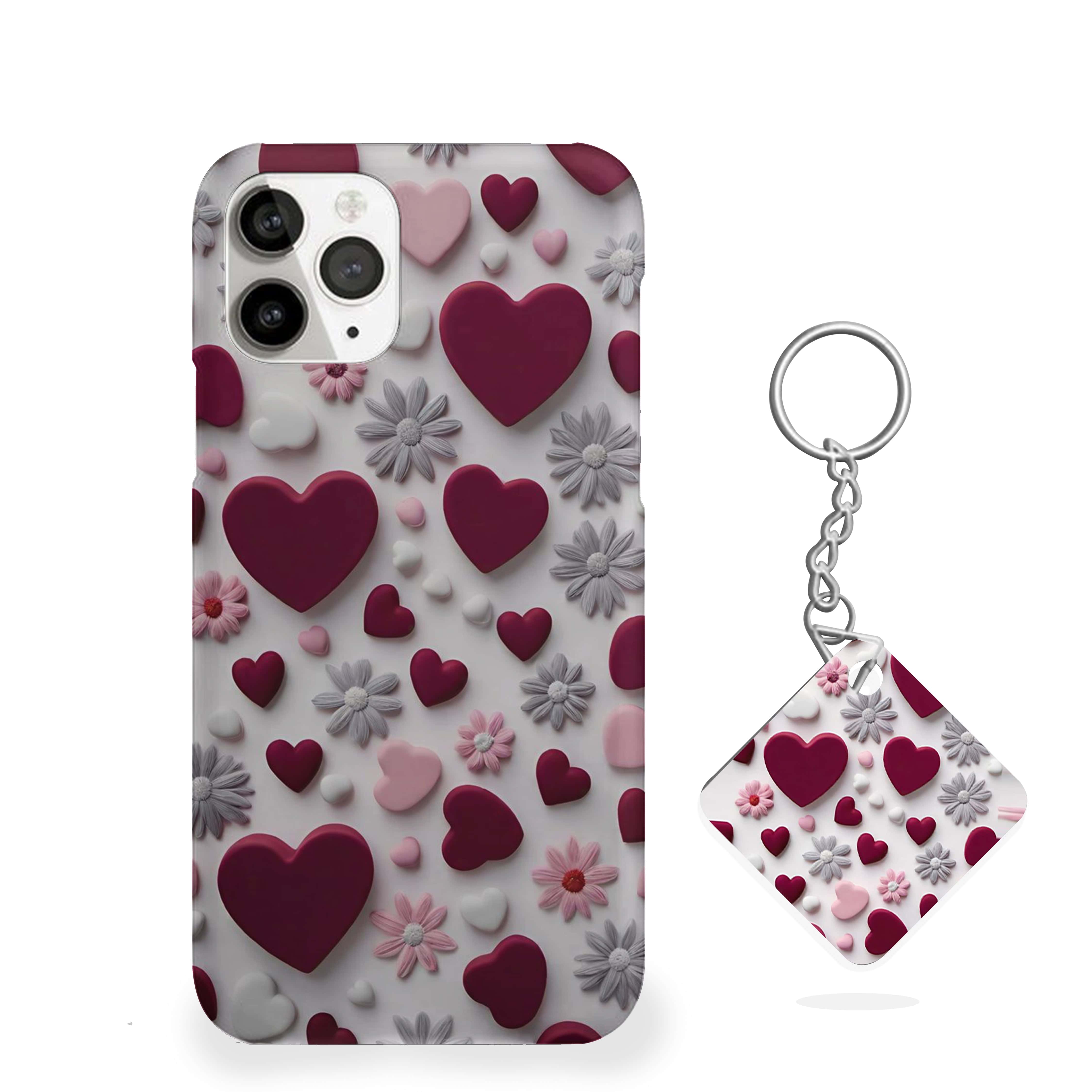 Hearts Floweral Collection Girls Phone Cover