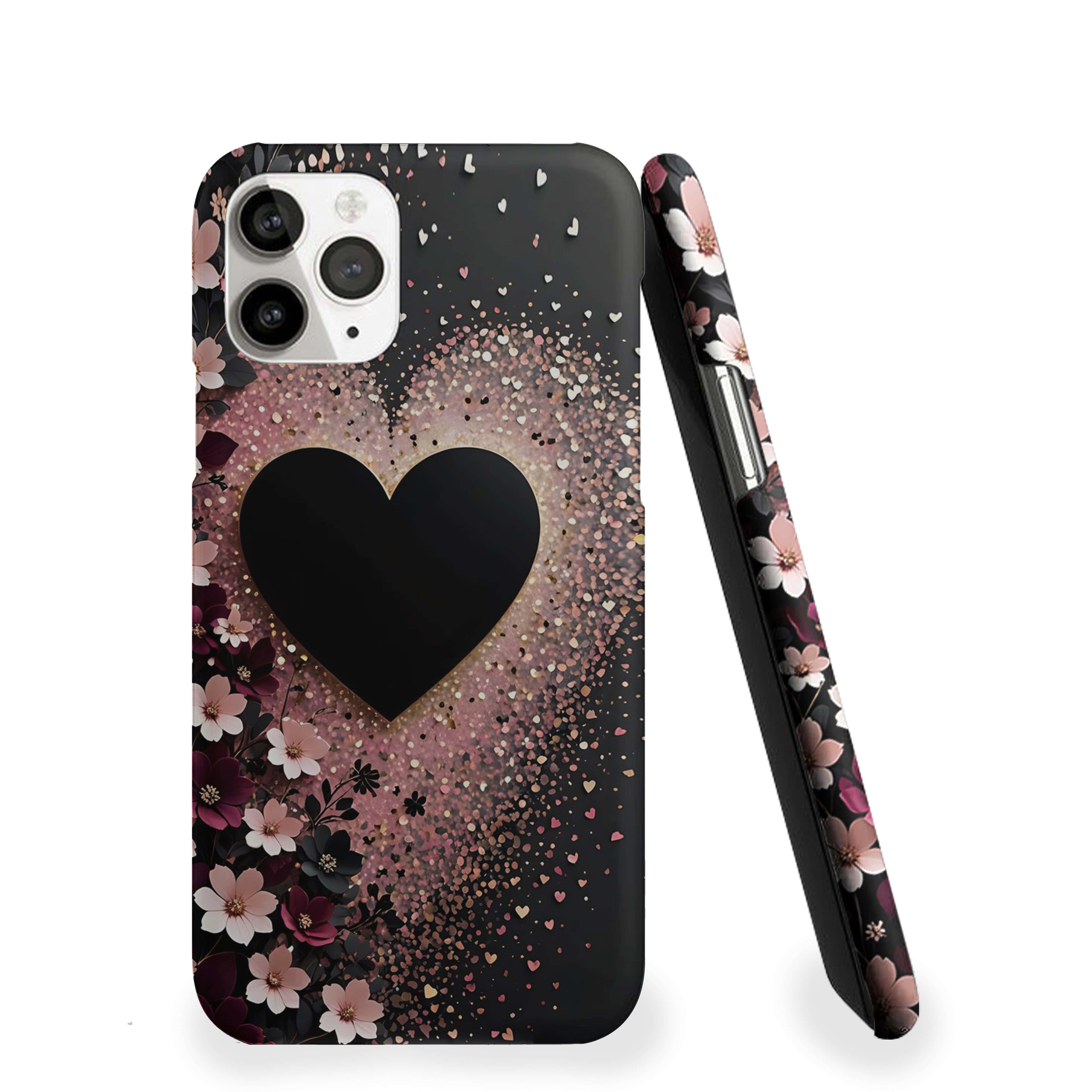 Black Heart Phone Cover