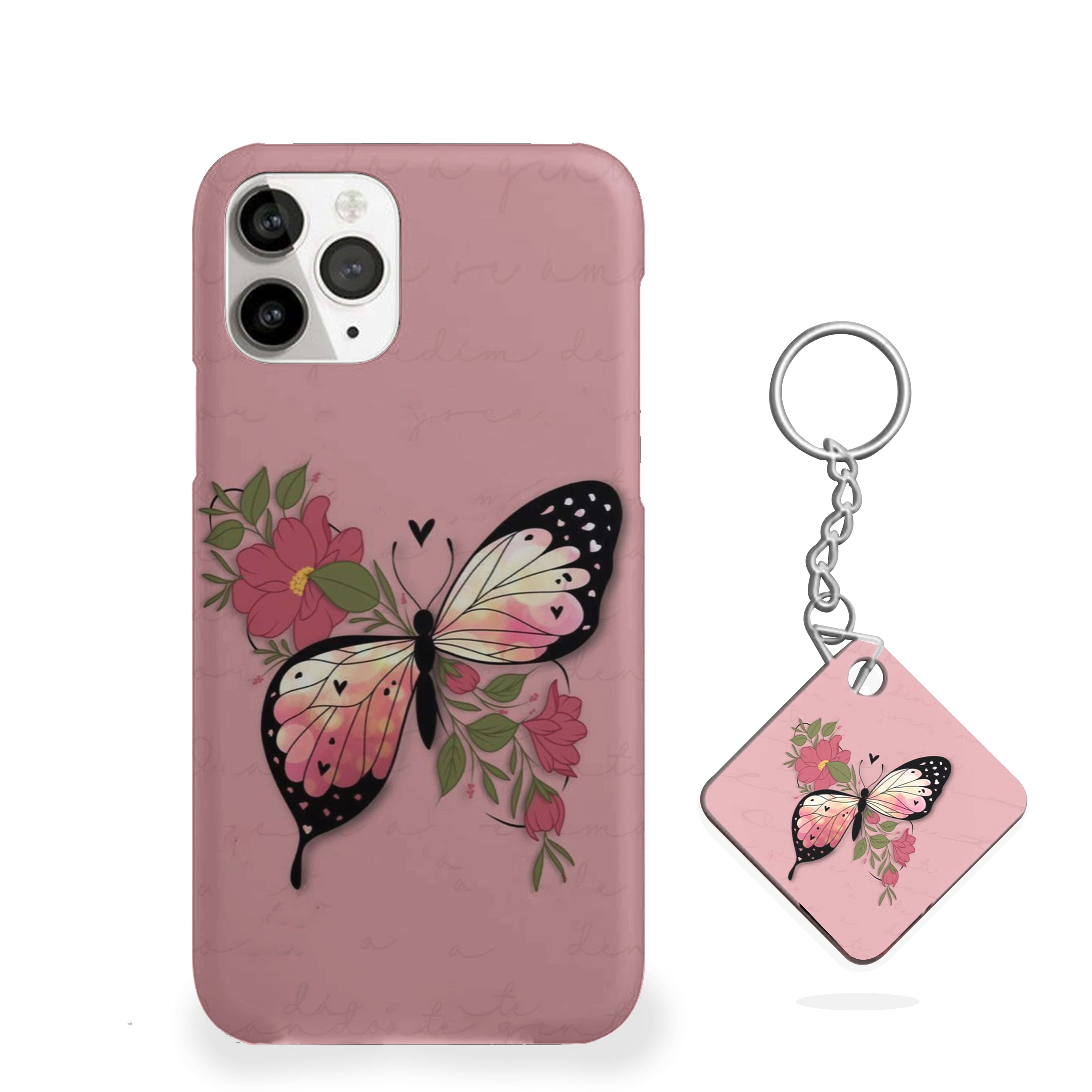 Black Wings Butterfly Phone Cover
