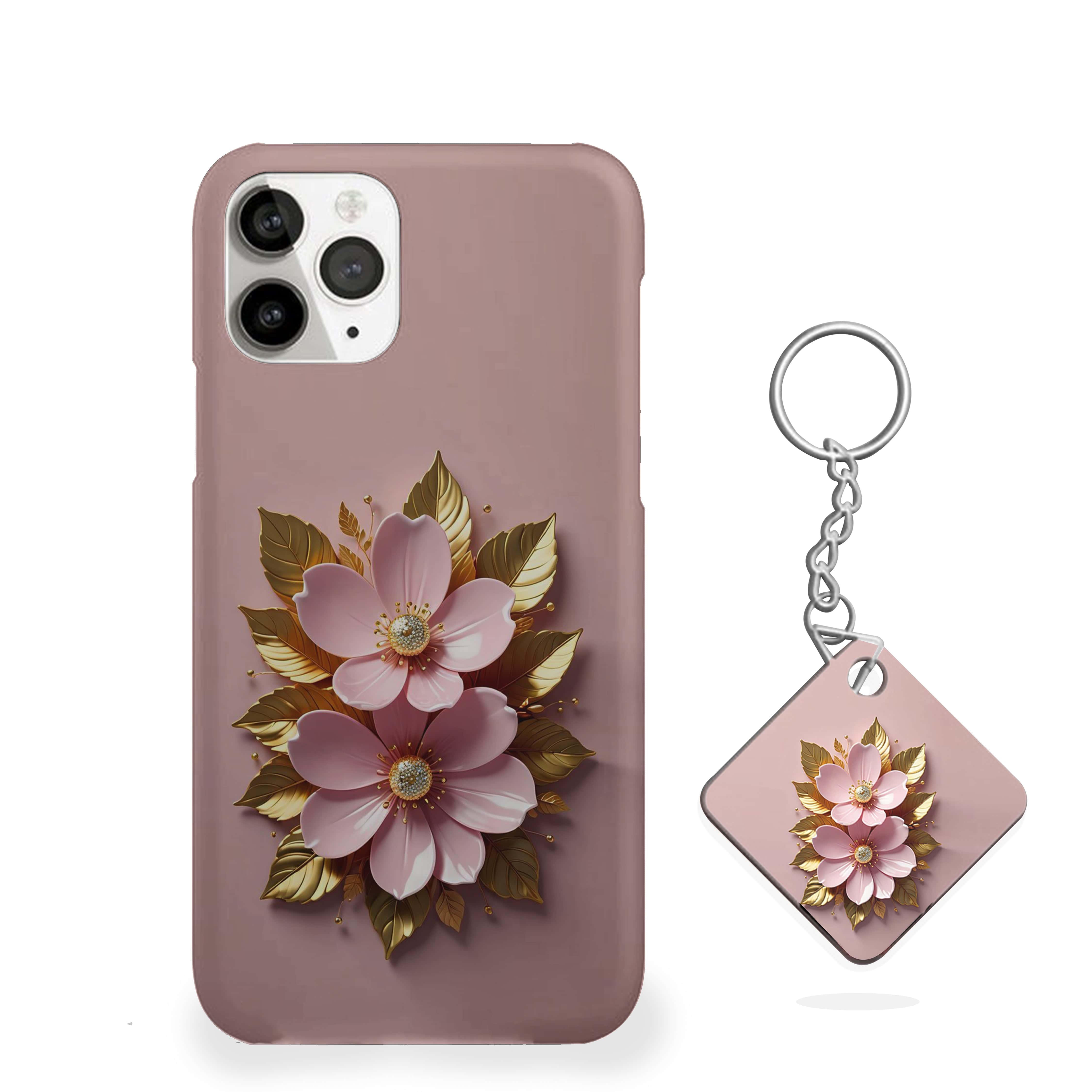 Golden Leaf Flower Phone Cover