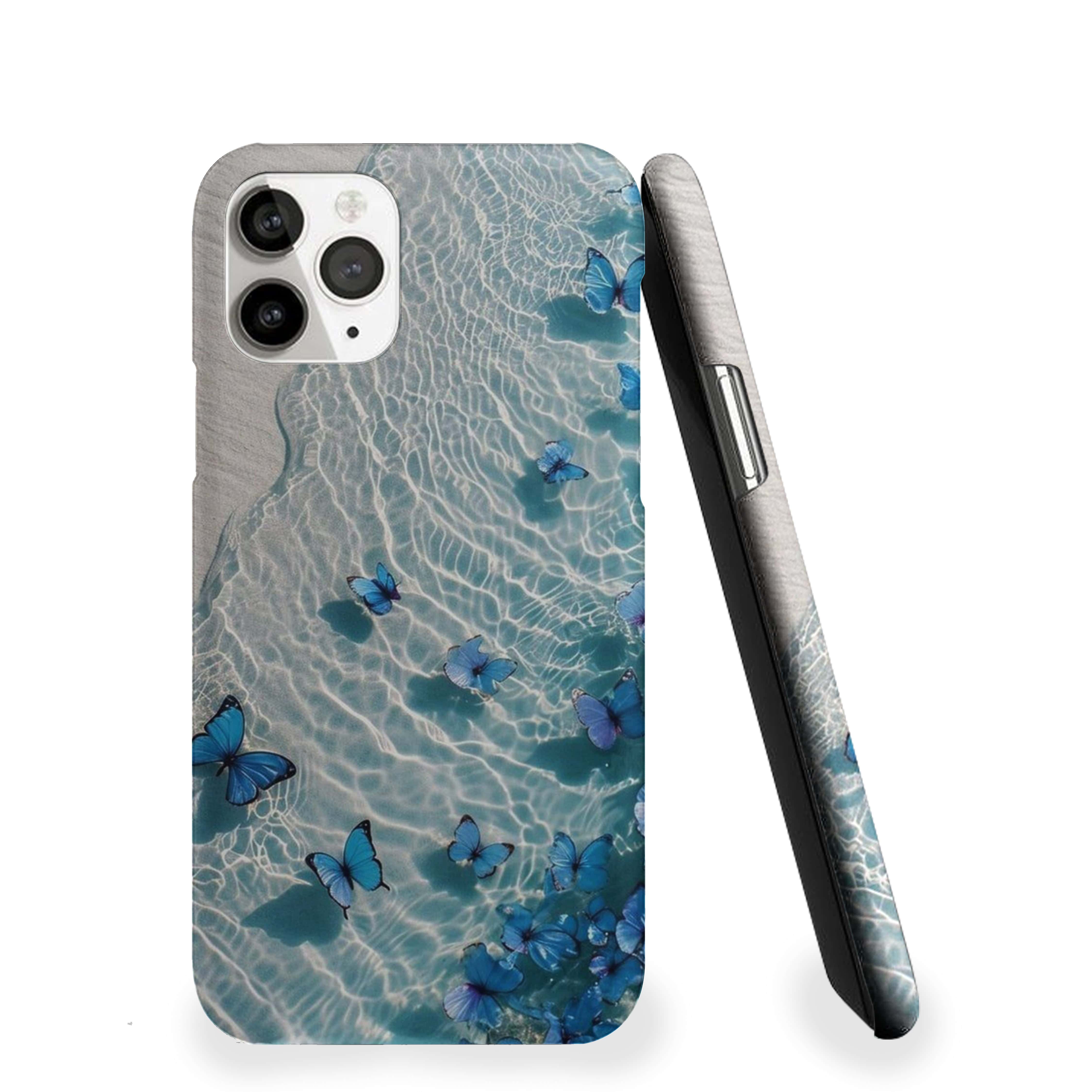 Blue Butterfly Girls Phone Cover