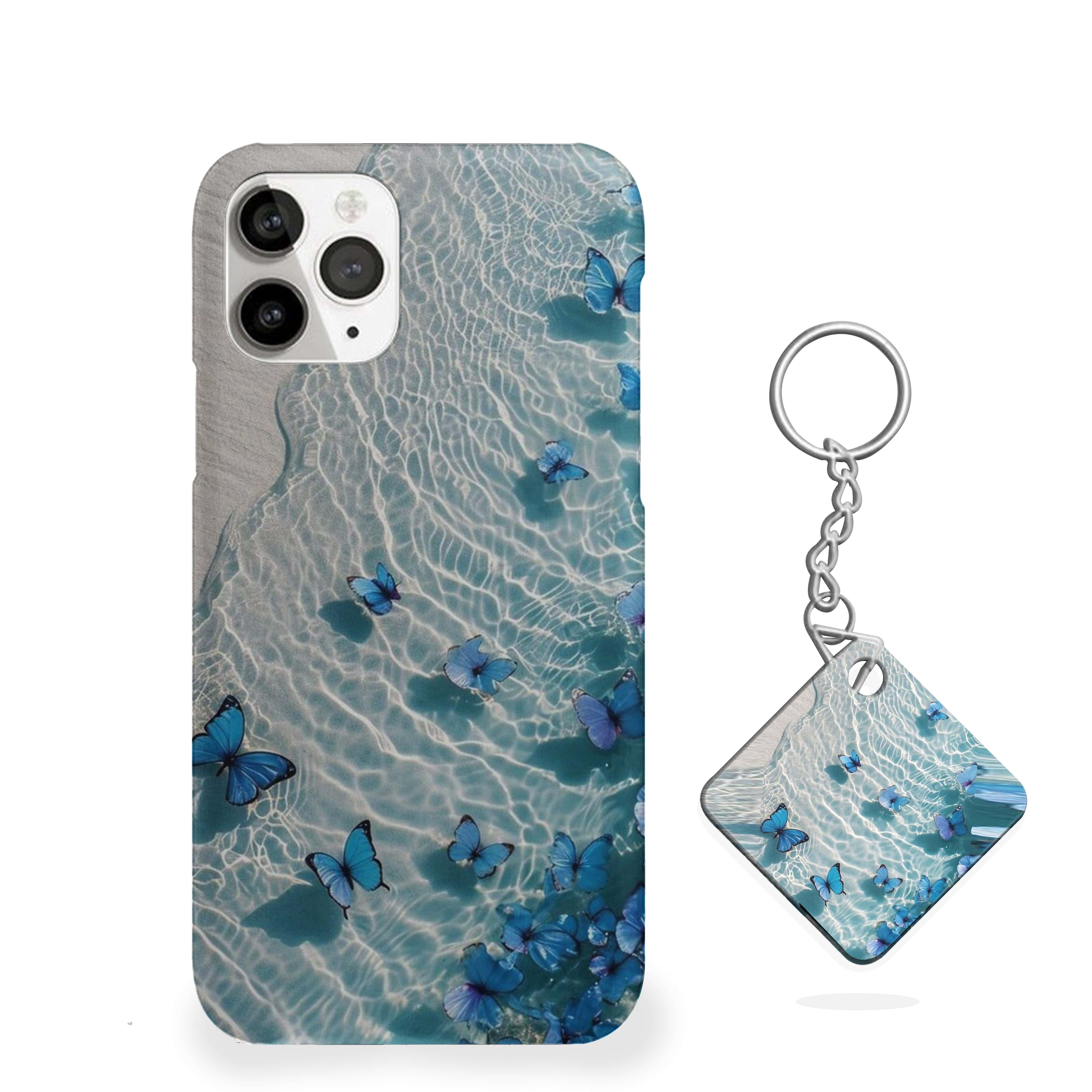 Blue Butterfly Girls Phone Cover