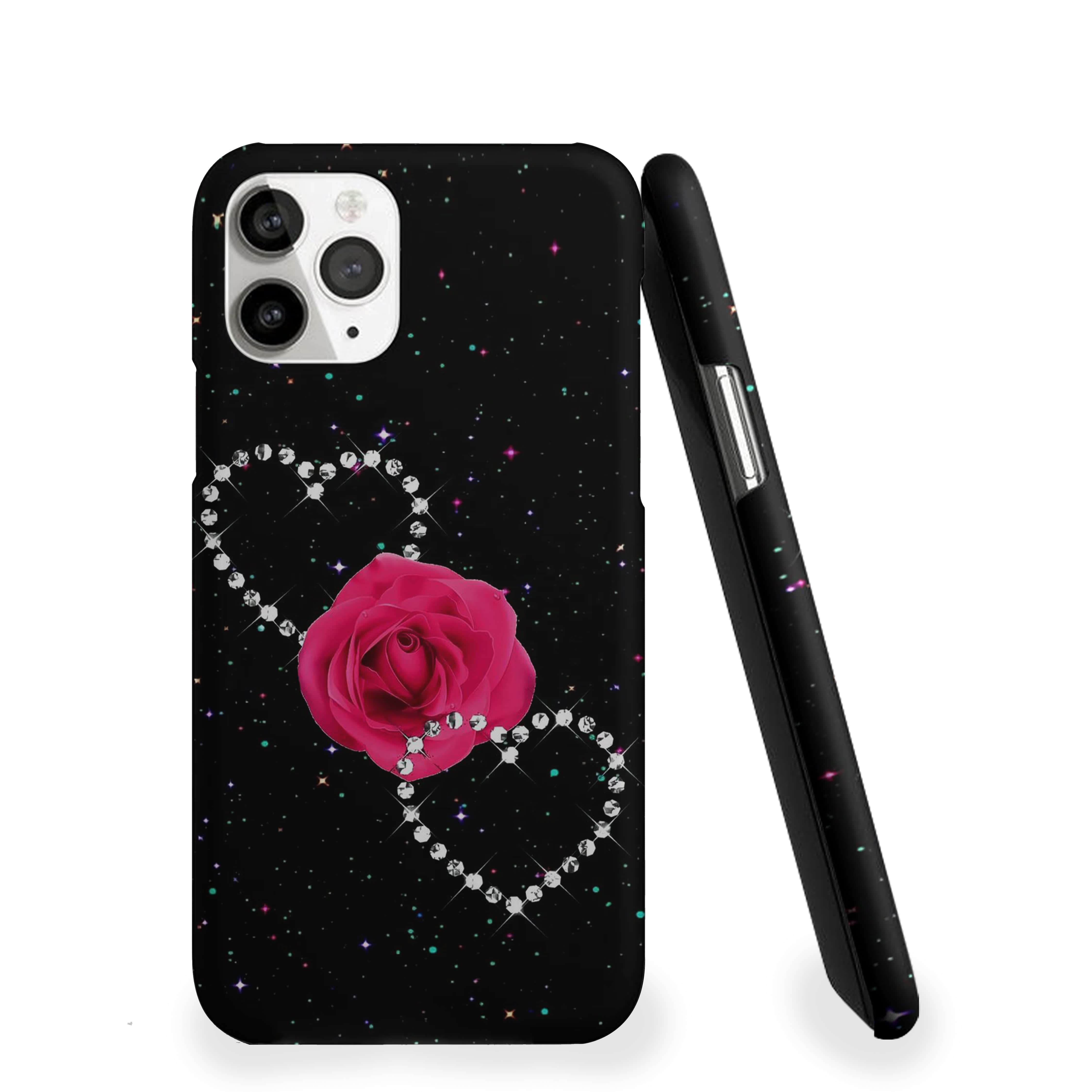 Heart Attached Rose Girls Phone Cover