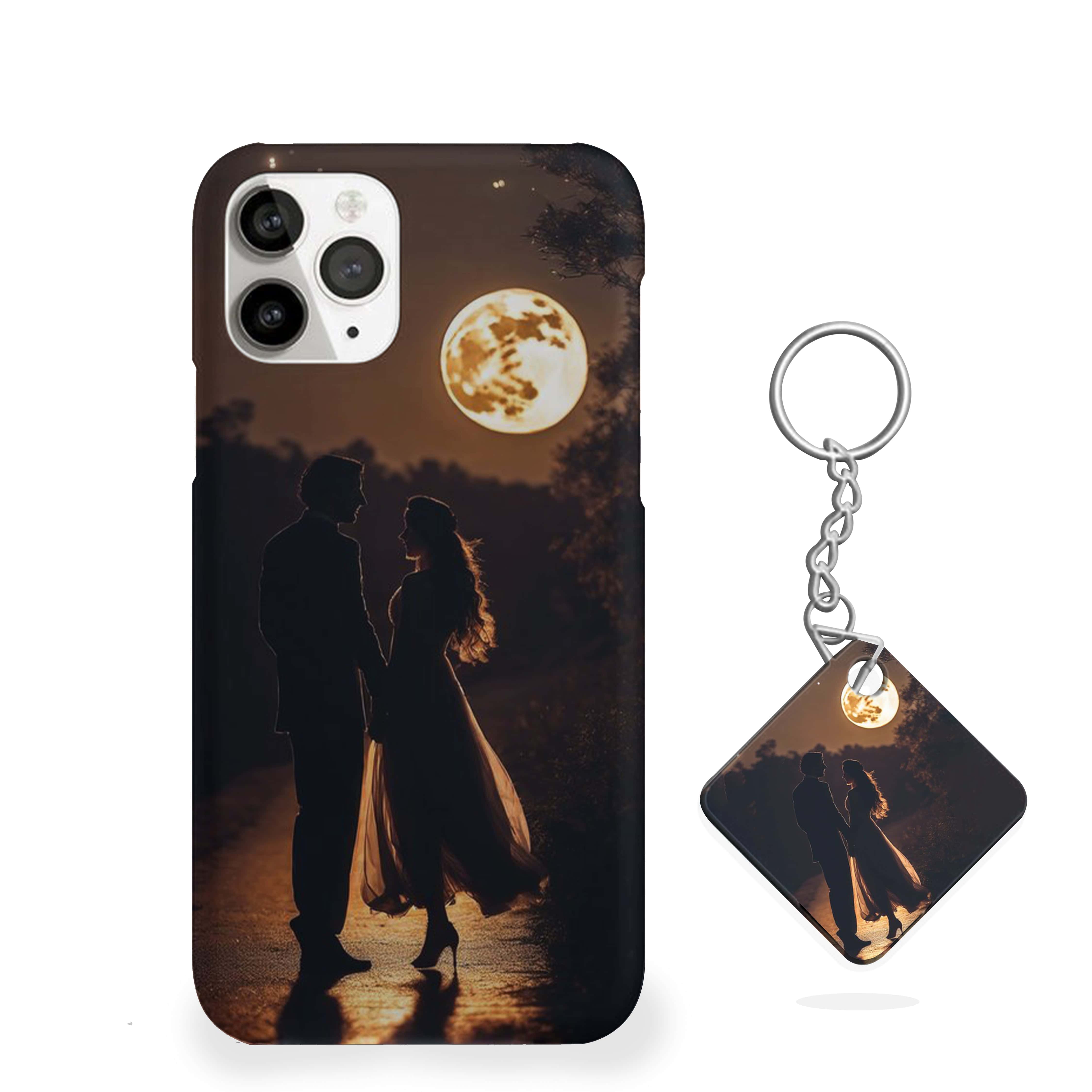 Golden Moonlit Stroll Girls Phone Cover