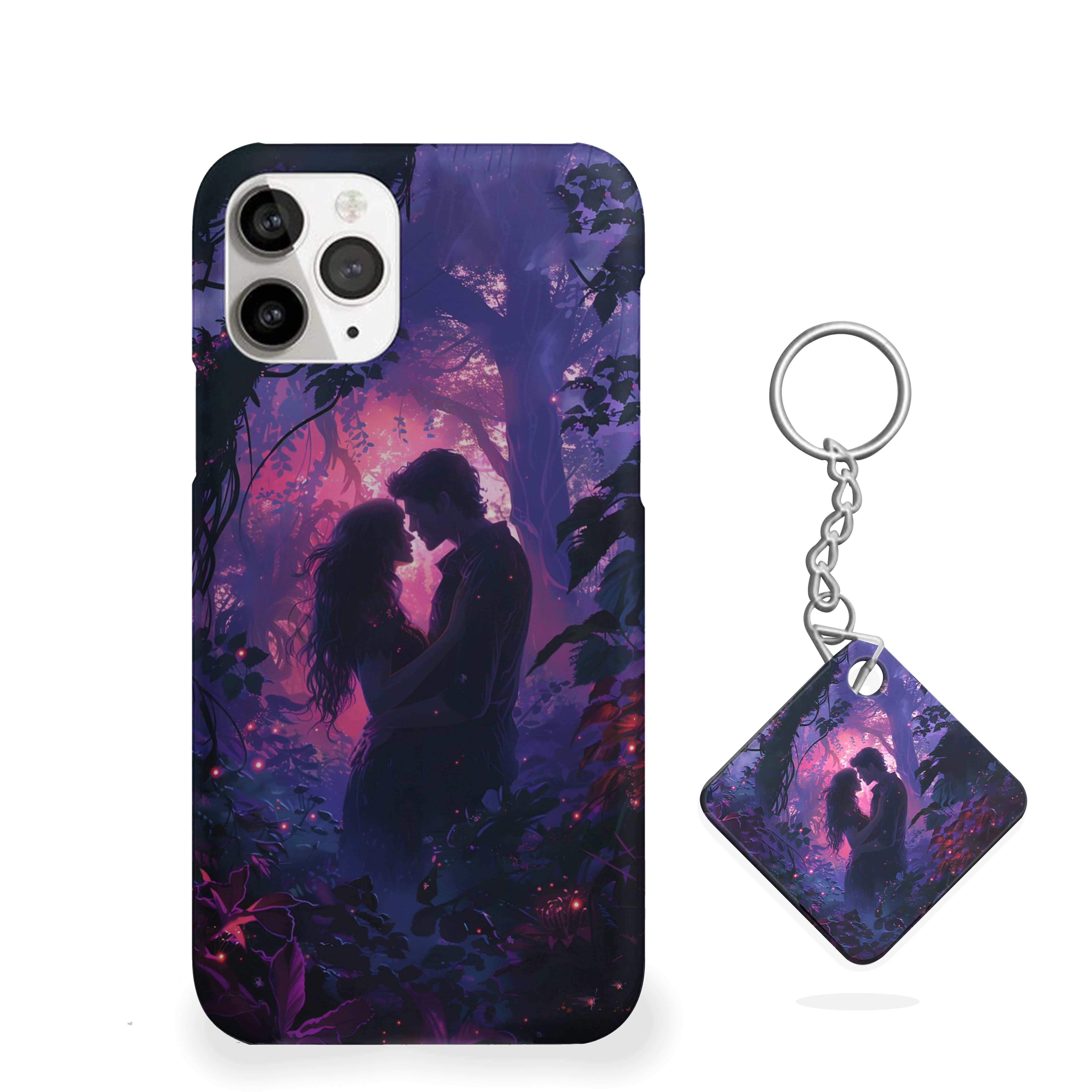 Couple Romantic Jungle Scene Phone Cover