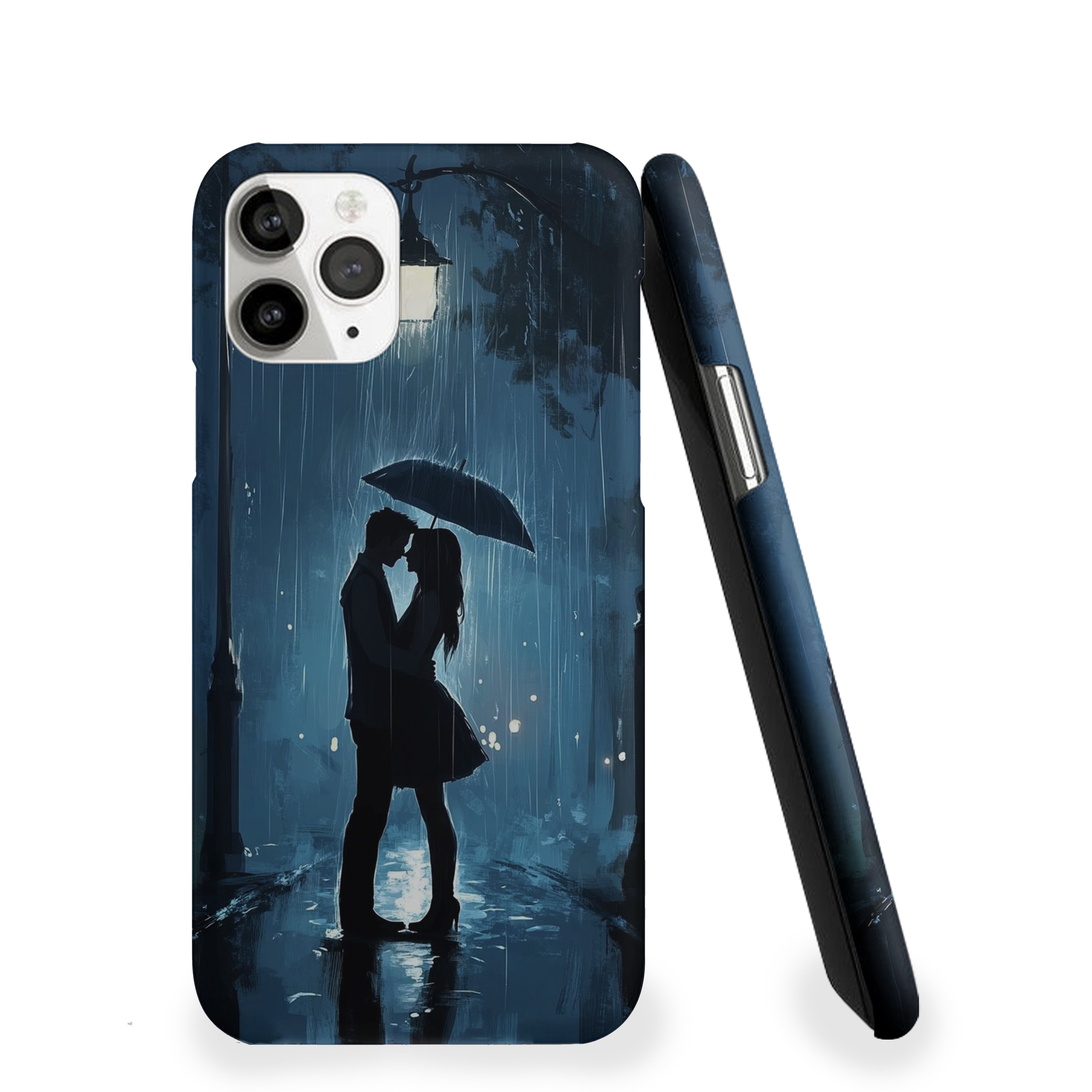 Romantic Rainfall Silhouette Girls Phone Cover
