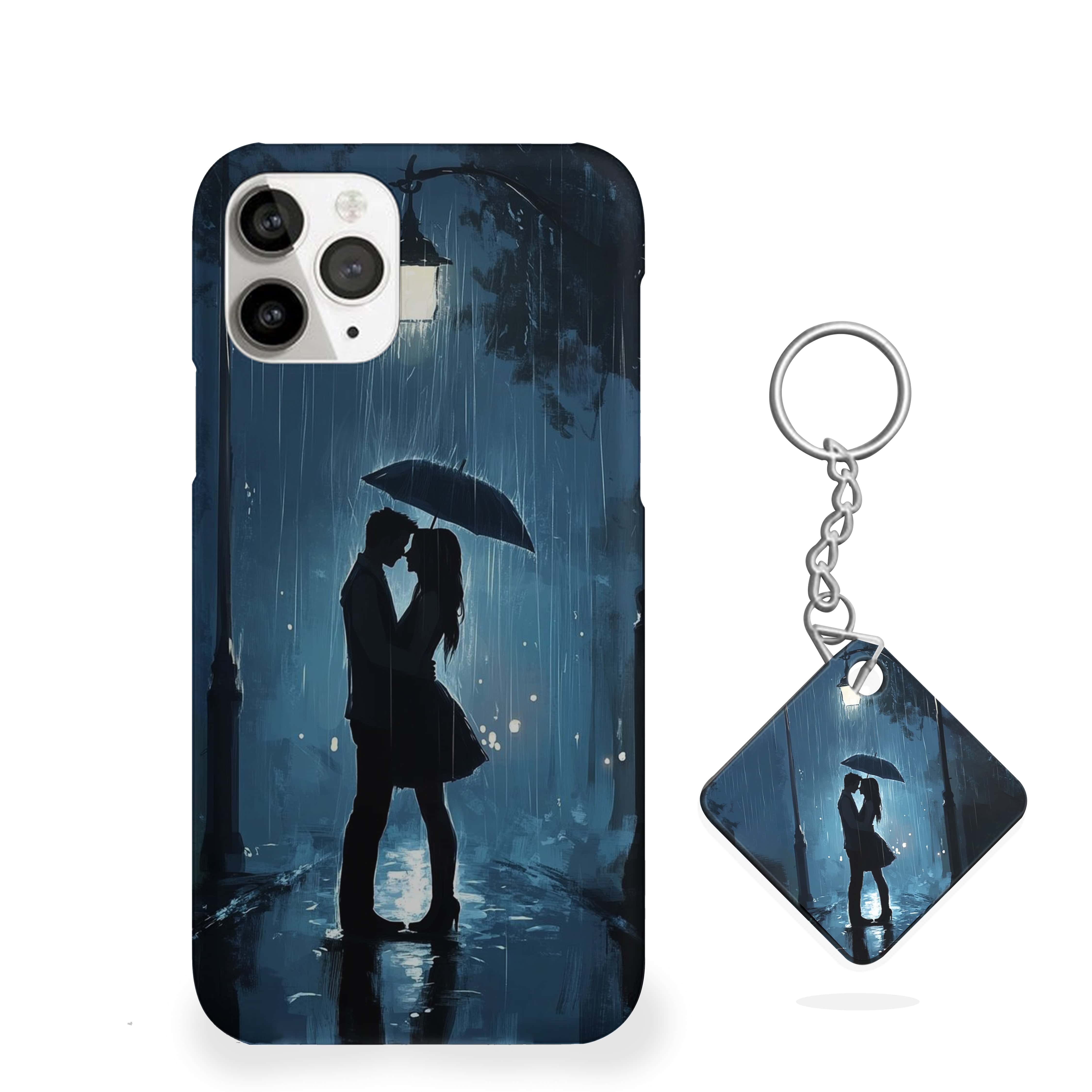 Romantic Rainfall Silhouette Girls Phone Cover