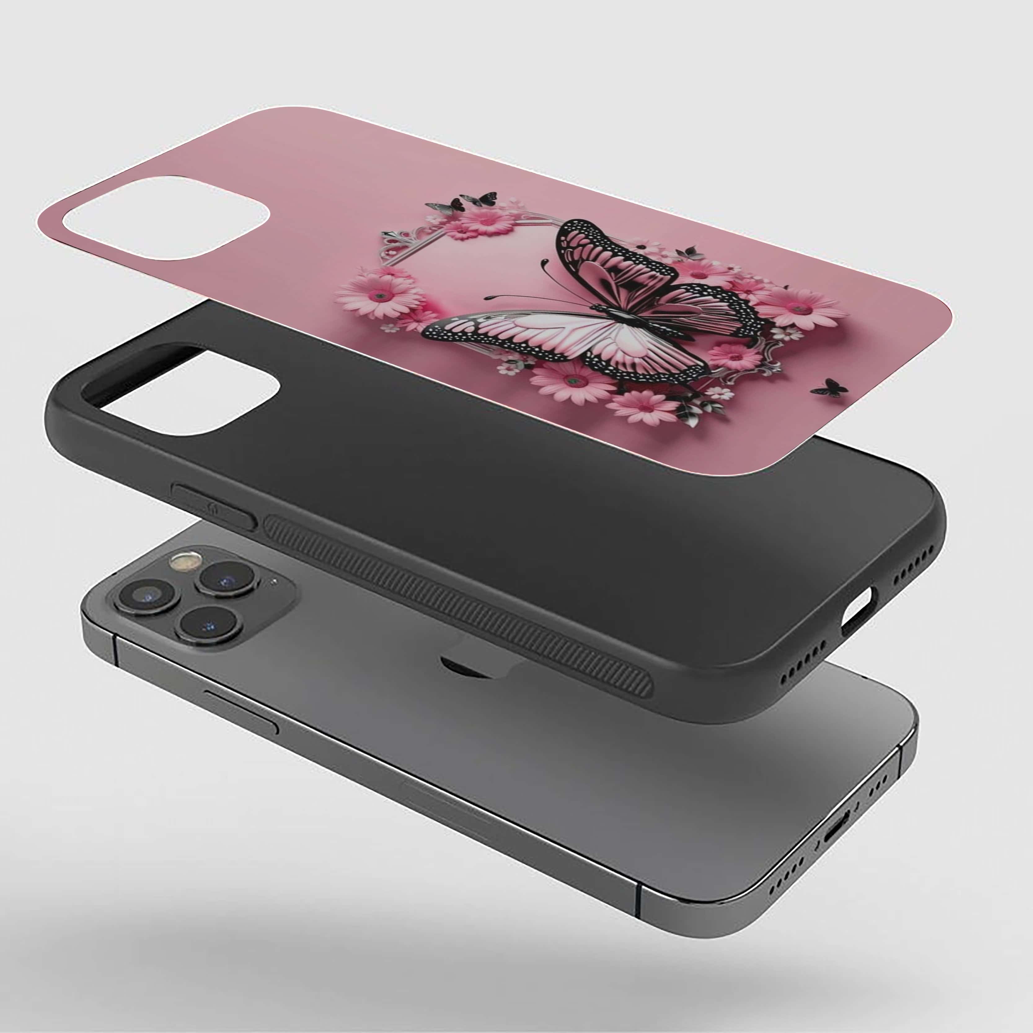 Butterfly Silicone Armored Phone Case