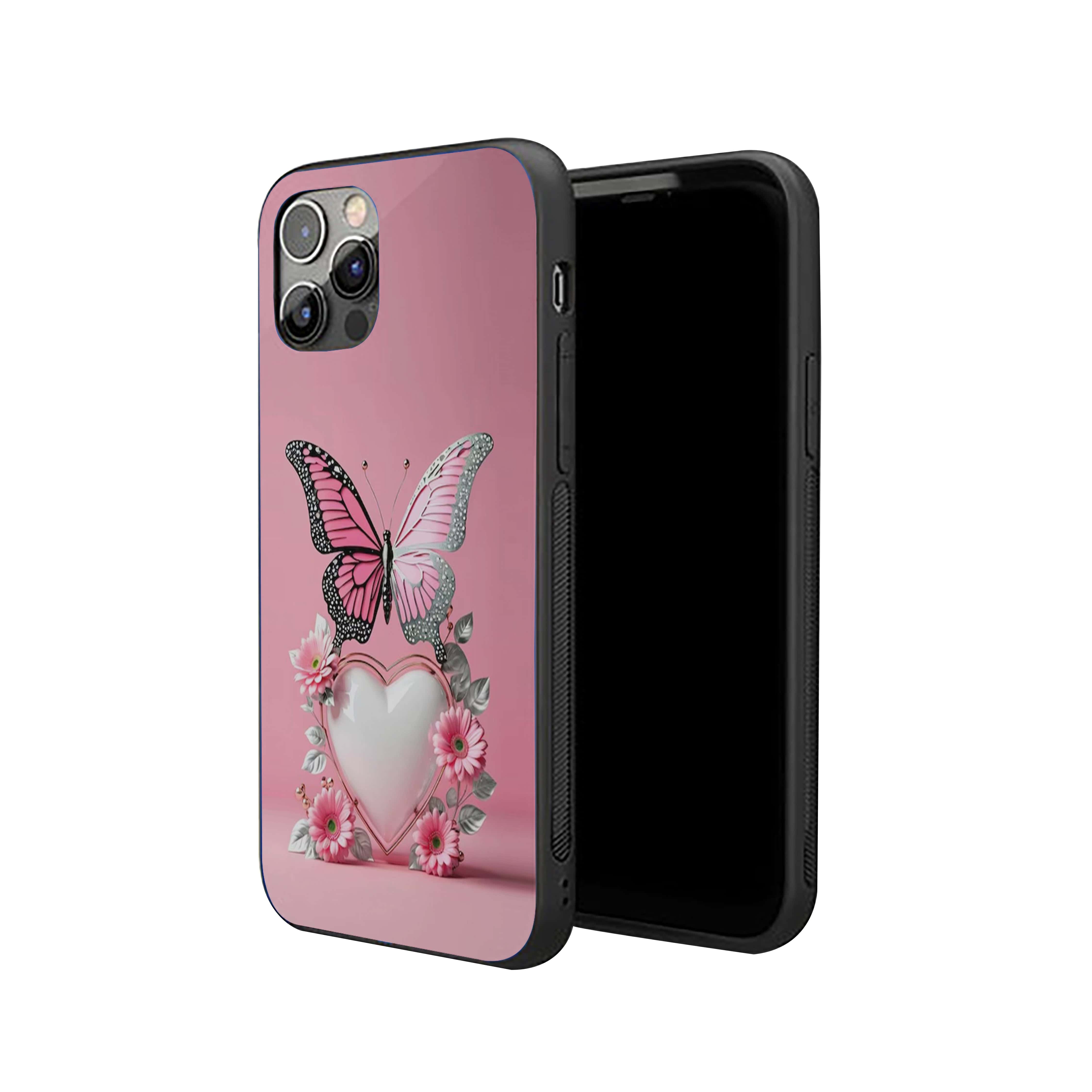 Butterfly Love Theme Armored Phone Case