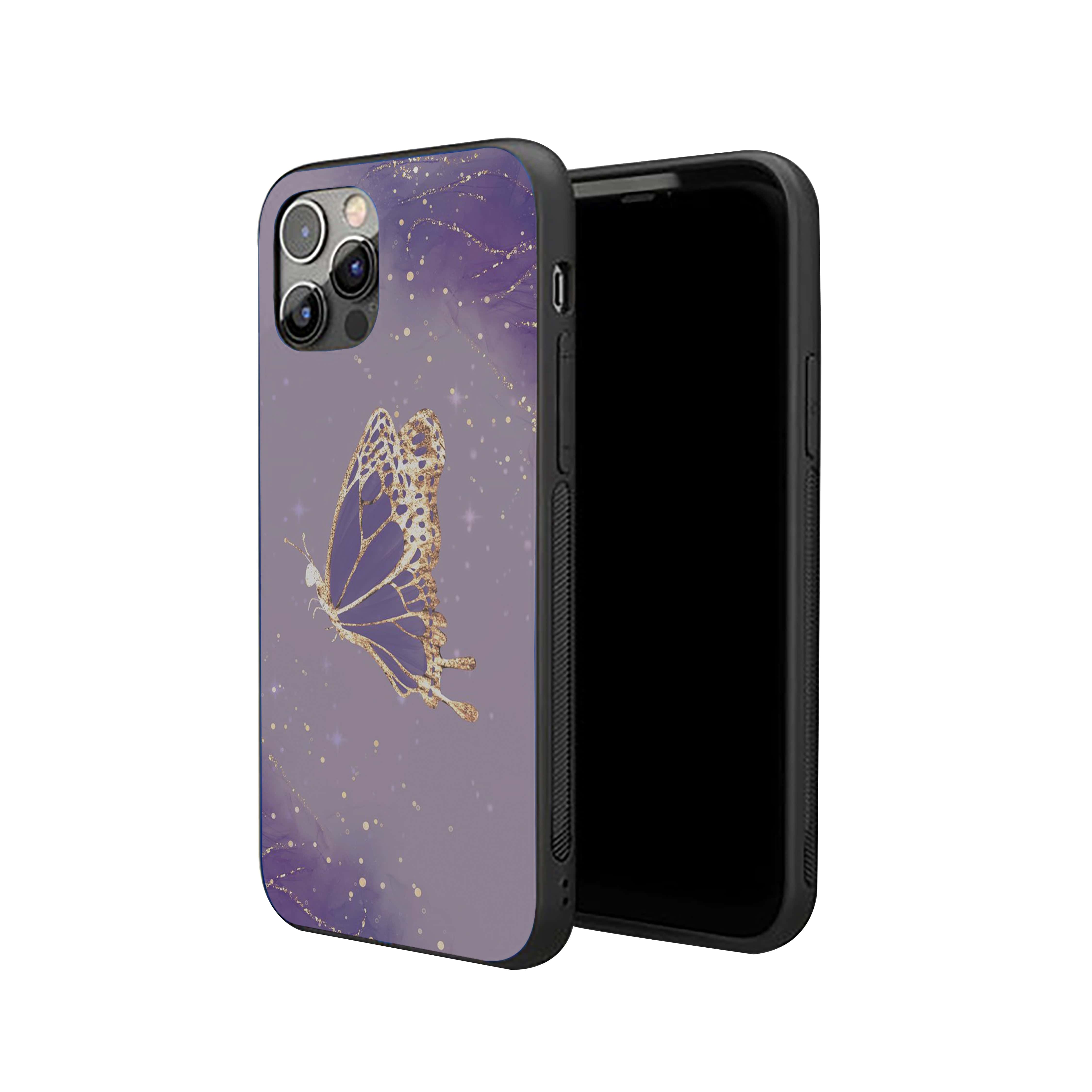Butterfly Blue Theme Silicone Armored Phone Case