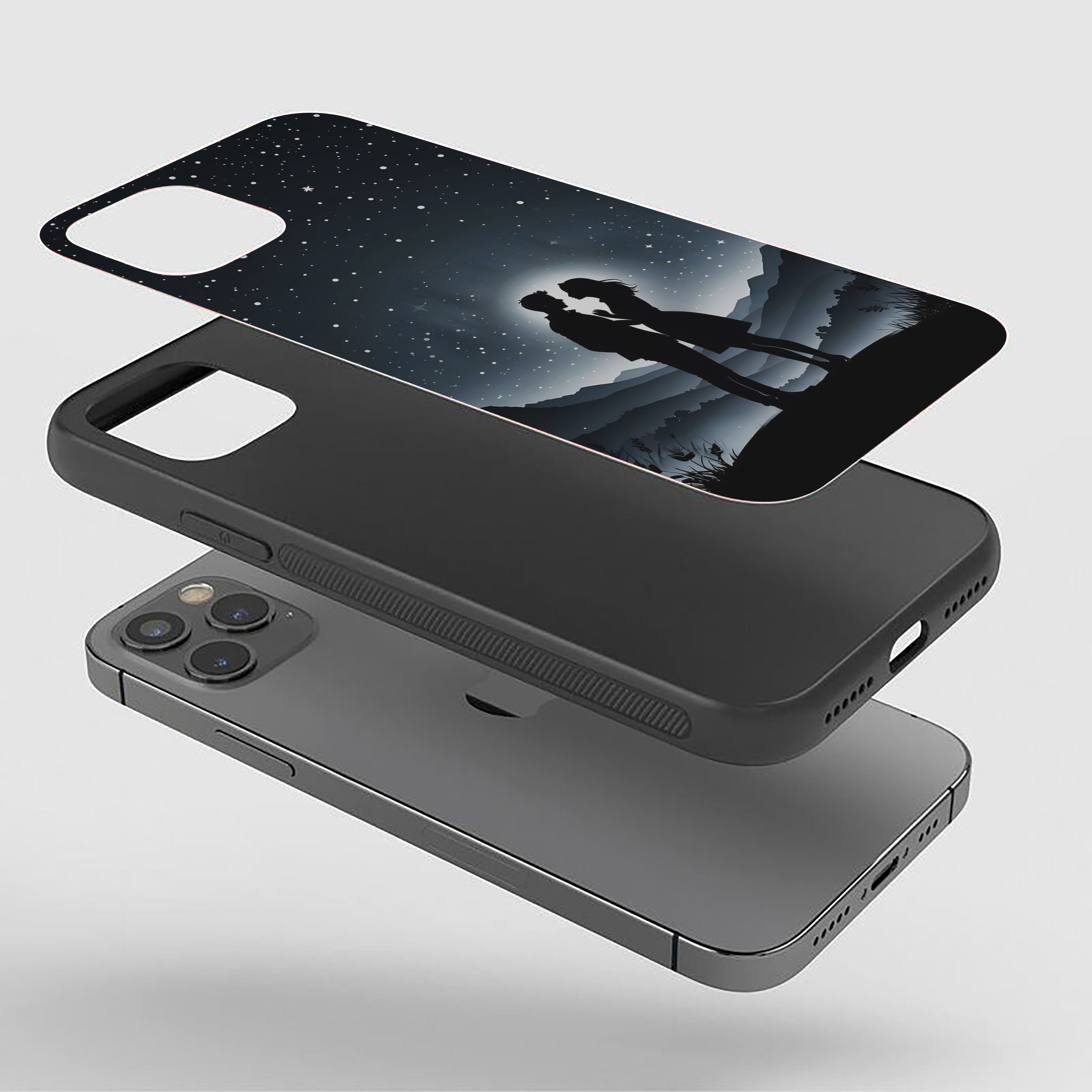 Starlit Love Girls Silicone Armored Phone Case