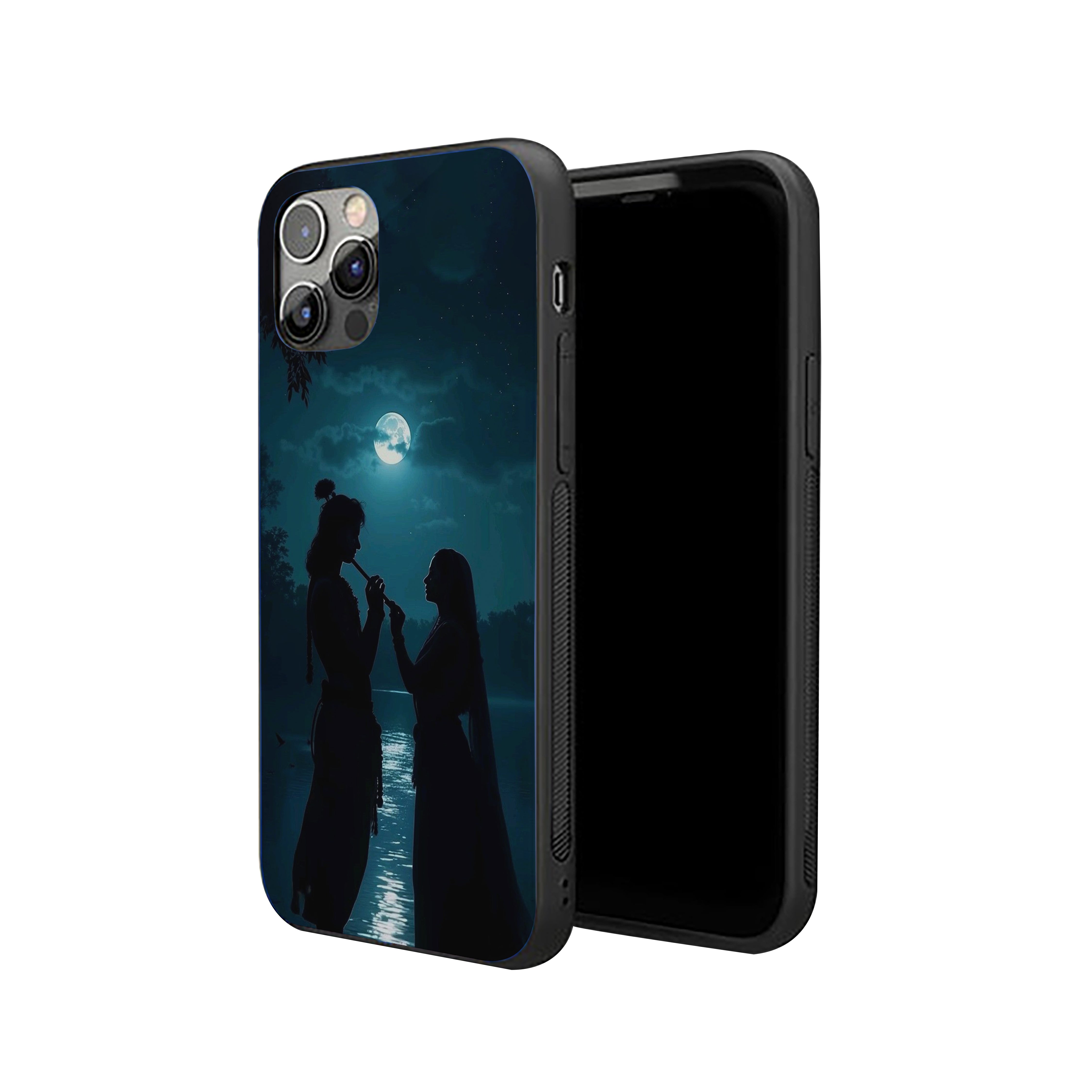 Moonlit Melody Girls Silicone Armored Phone Case