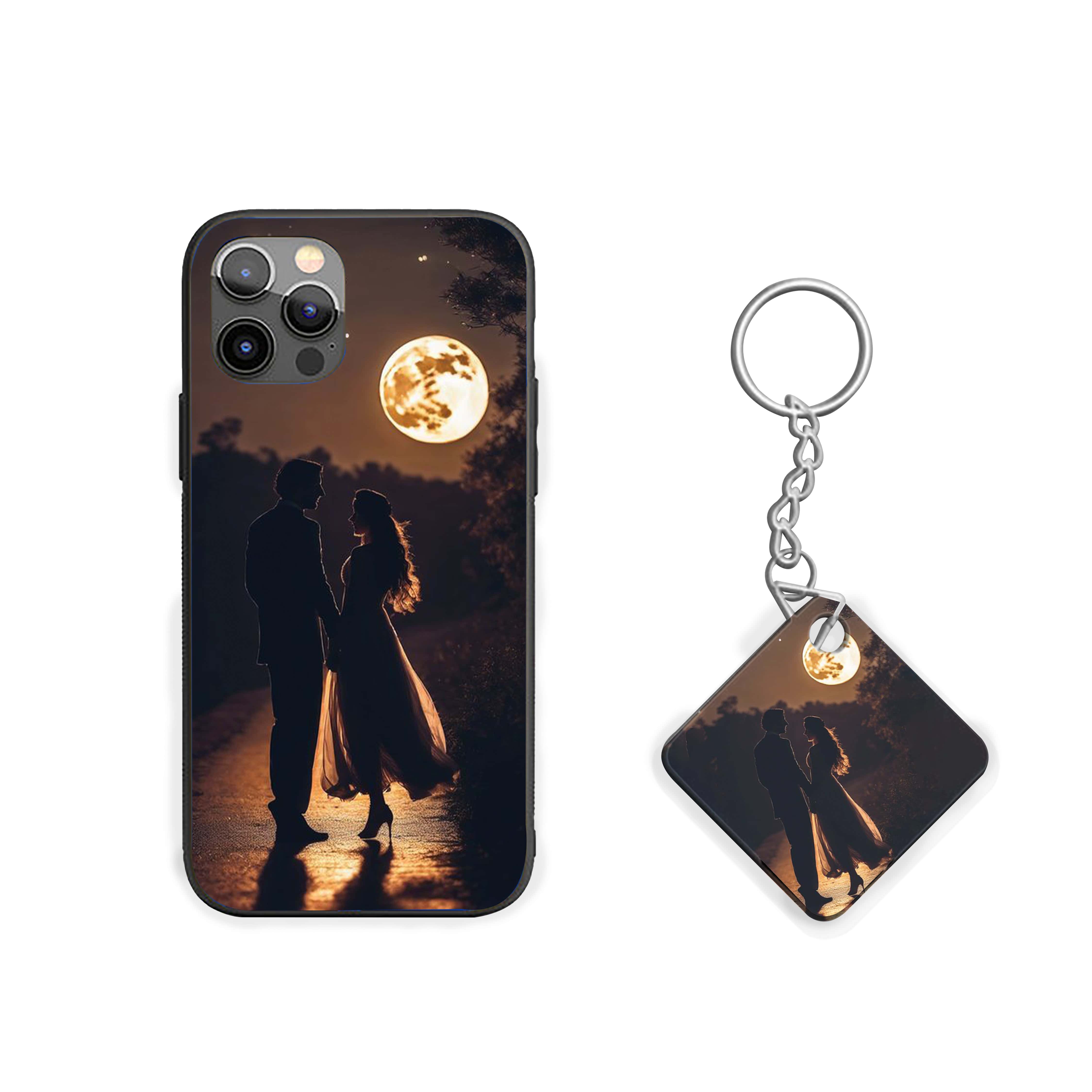Golden Moonlit Stroll Girls Silicone Armored Phone Case