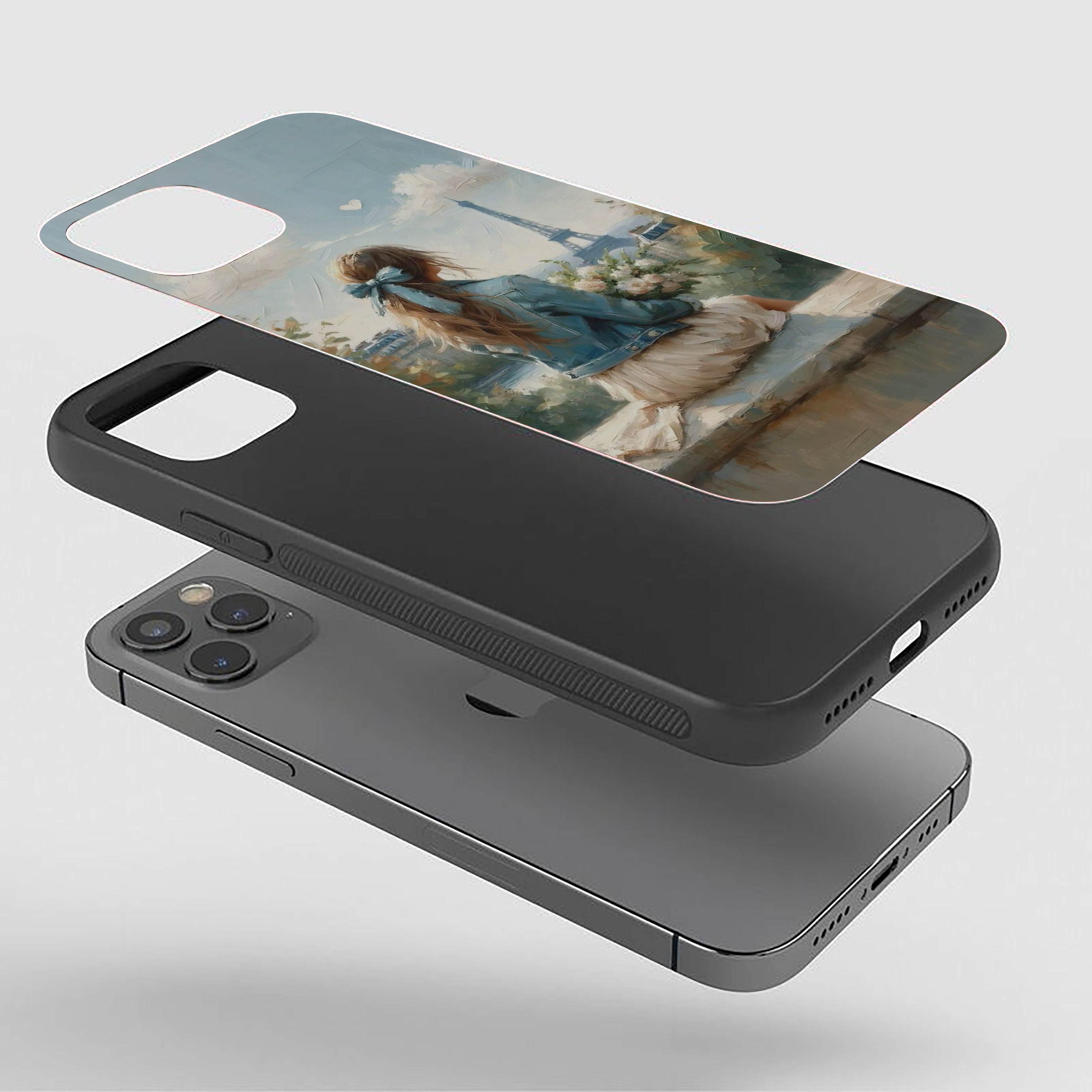 Parisian Dreams Girls Silicone Armored Phone Case