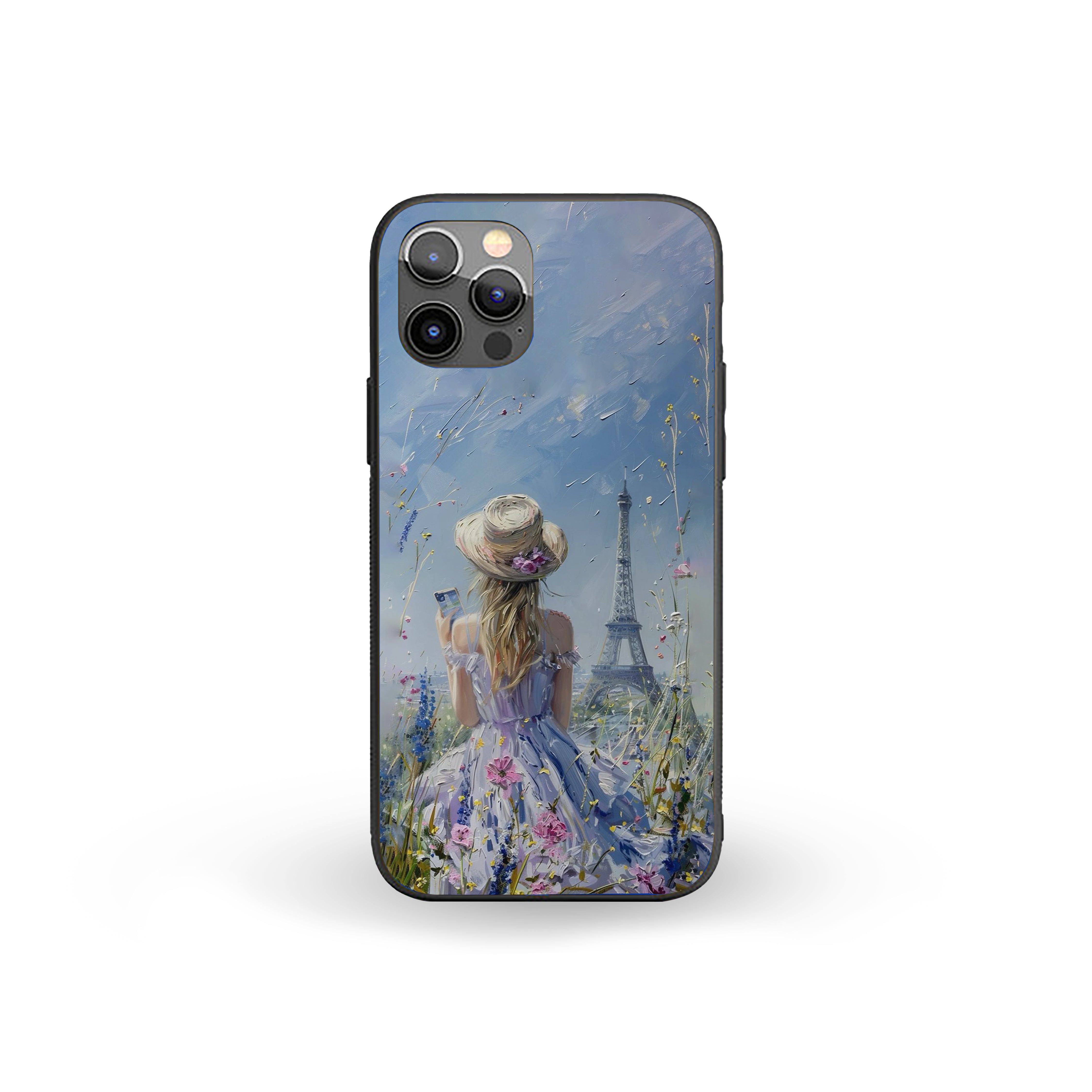 Eiffel Serenity Girls Silicone Armored Phone Case