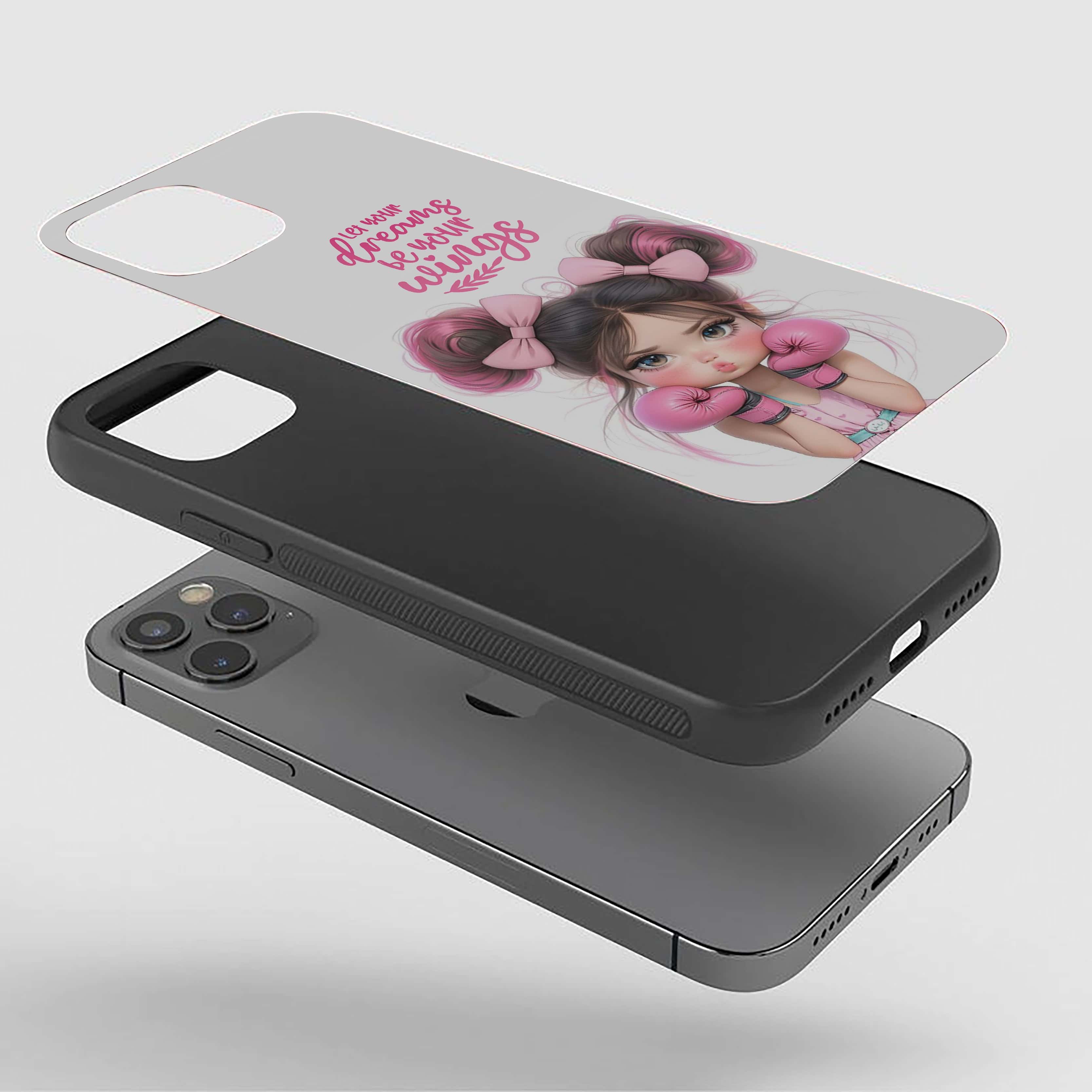 Dream Fighter Girls Silicone Armored Phone Case