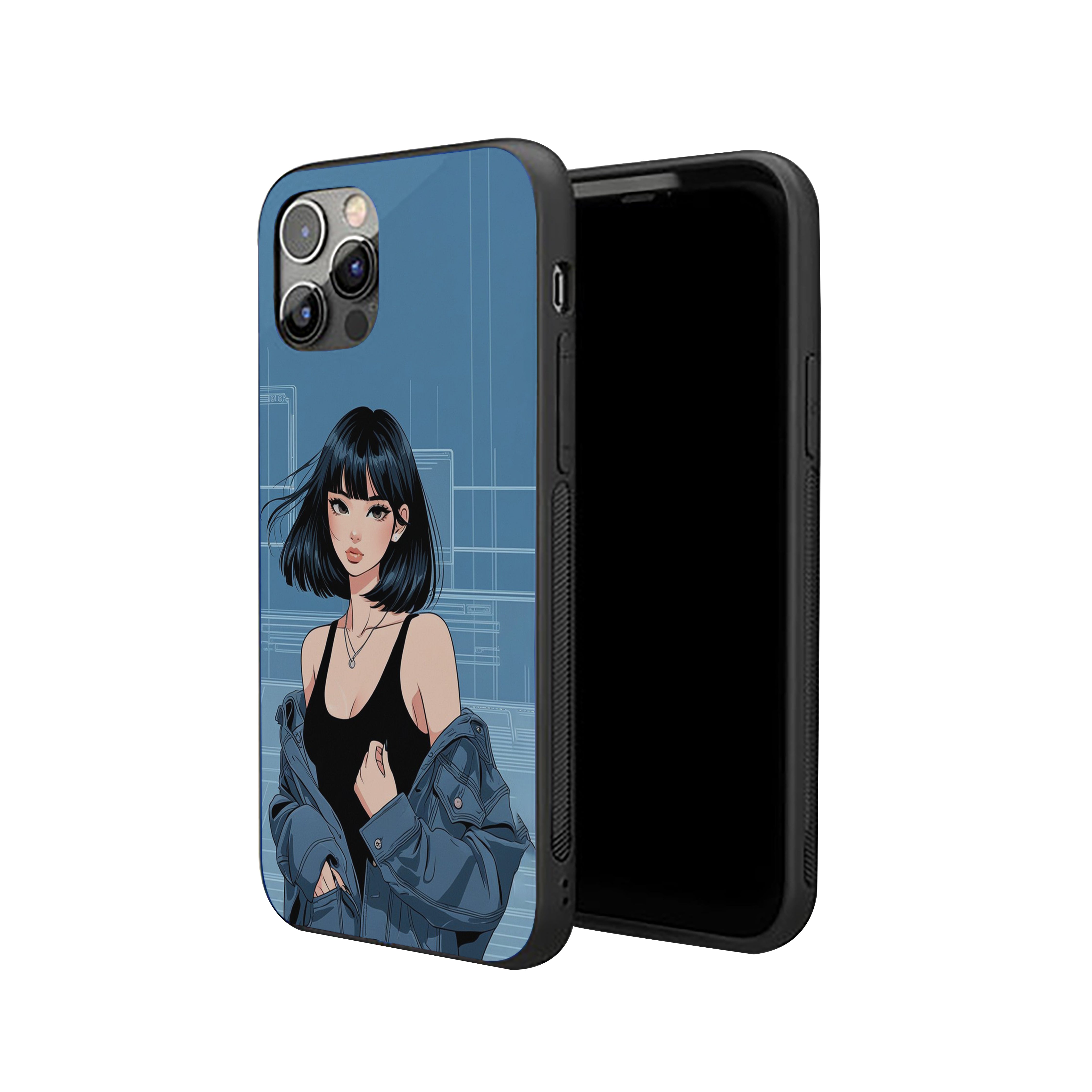 Midnight Muse Girls Silicone Armored Phone Case