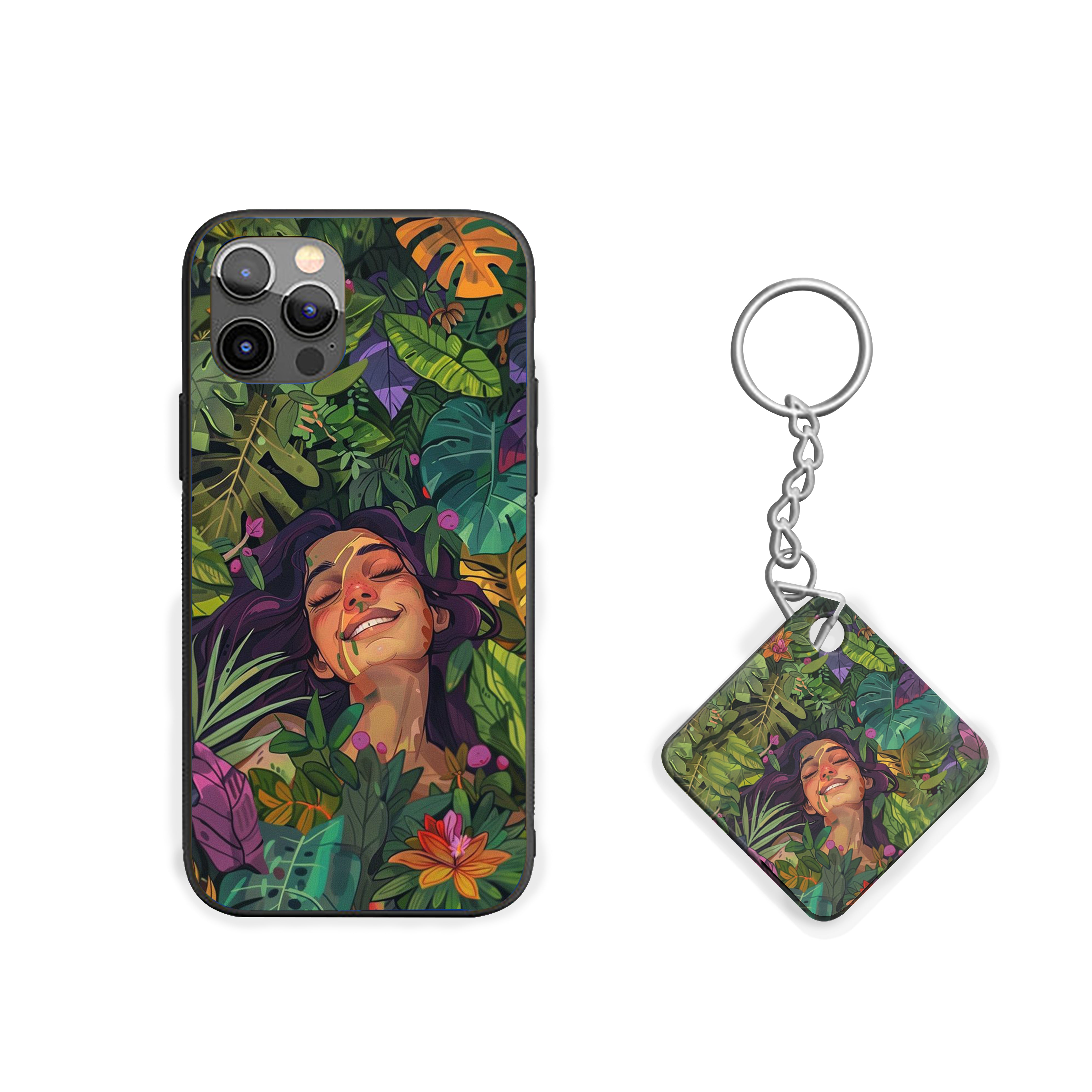 Jungle Bliss Girls Silicone Armored Phone Case