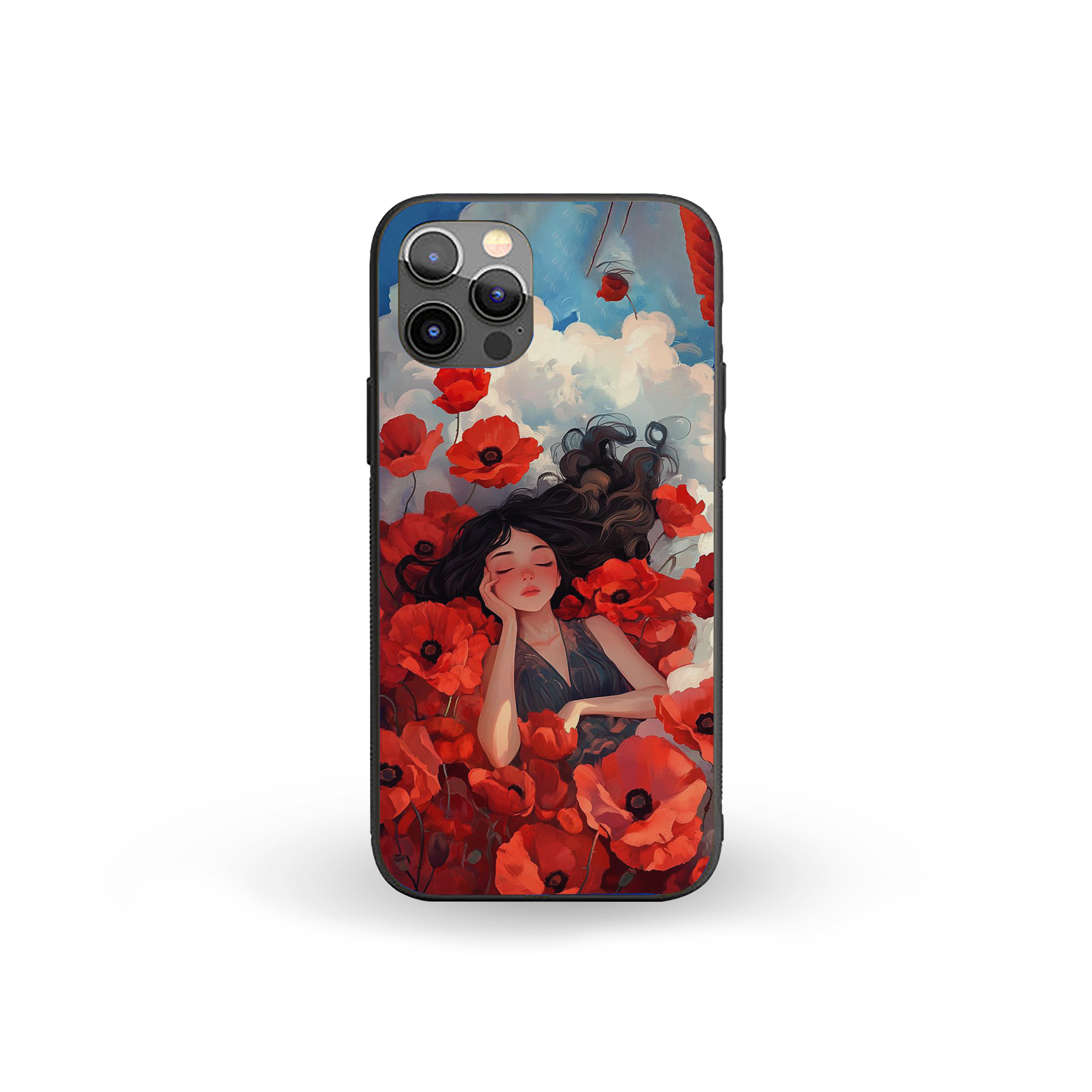 Poppy Reverie Girls Silicone Armored Phone Case