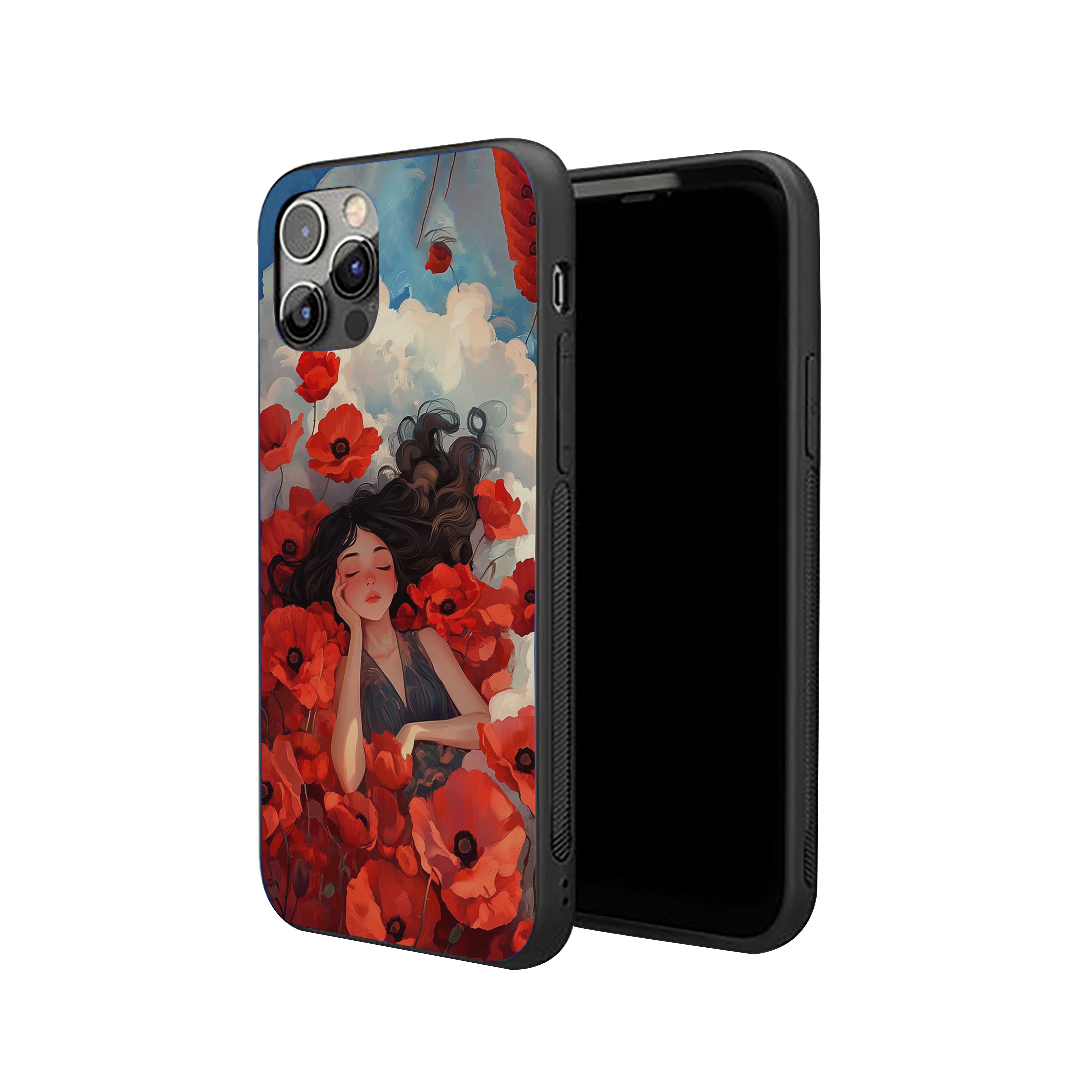 Poppy Reverie Girls Silicone Armored Phone Case