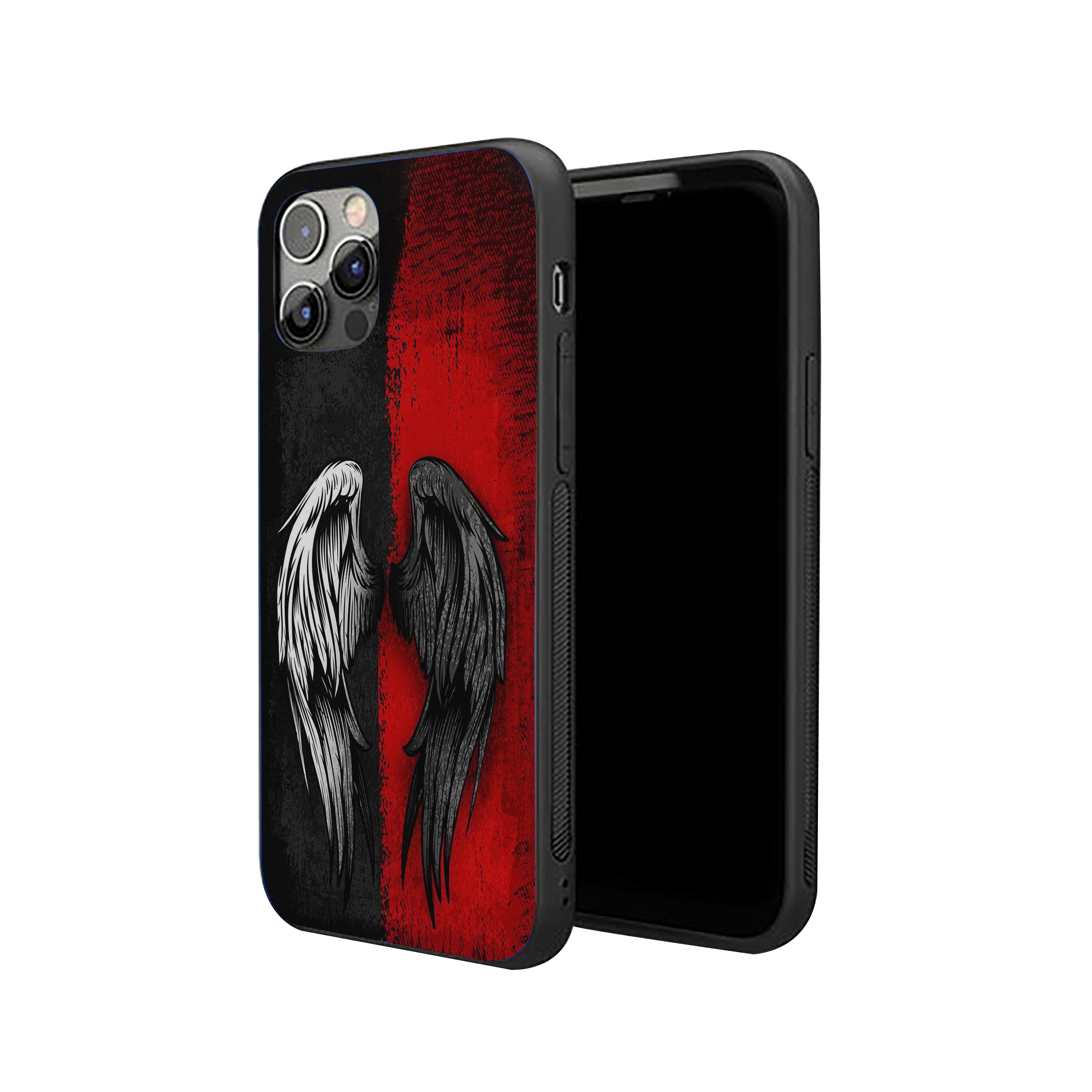 Angel & Demon Girls Silicone Armored Phone Case