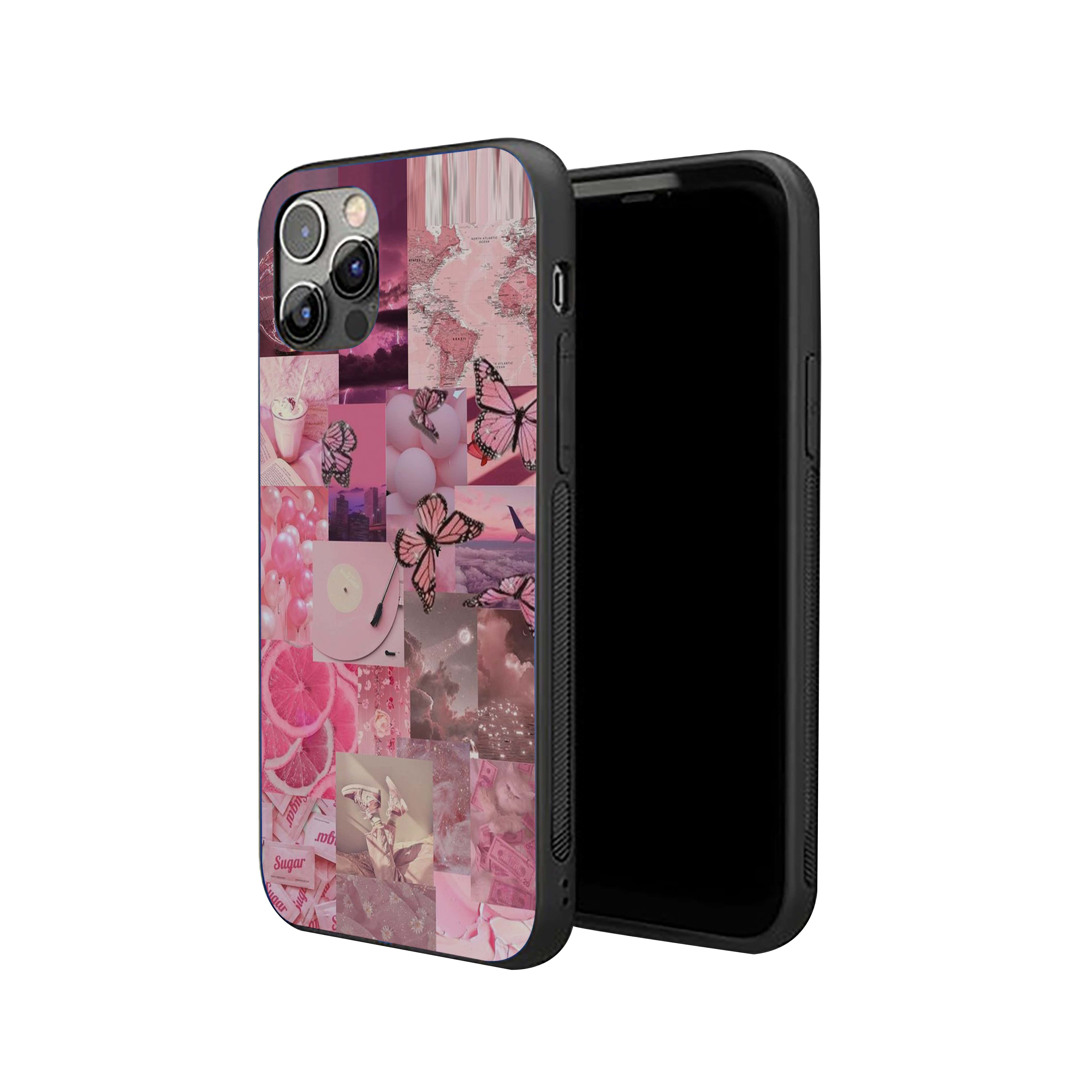 Butterfly Collage Silicone Armored Phone Case