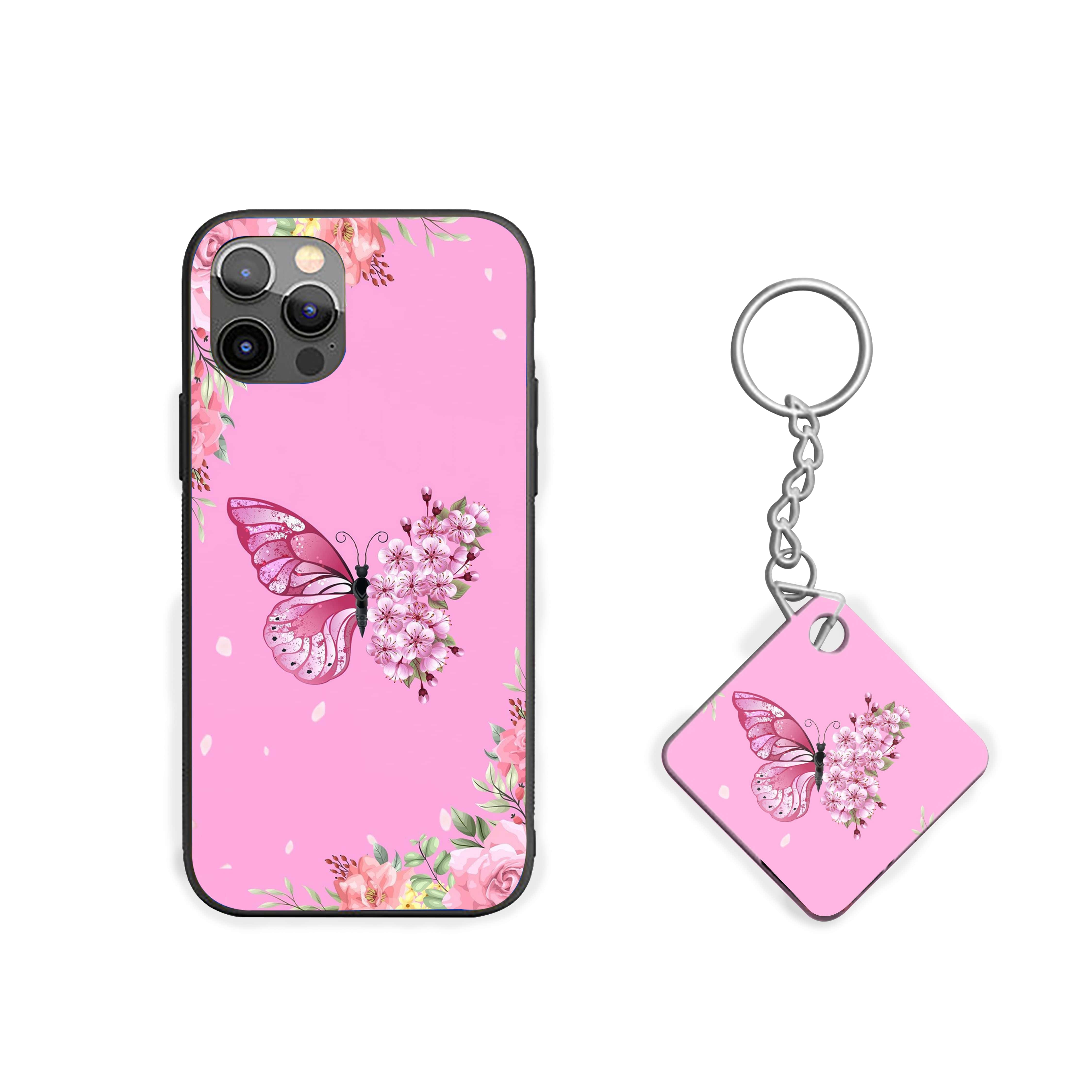 Butterfly With Flowral Wings Silicone Armored Phone Case