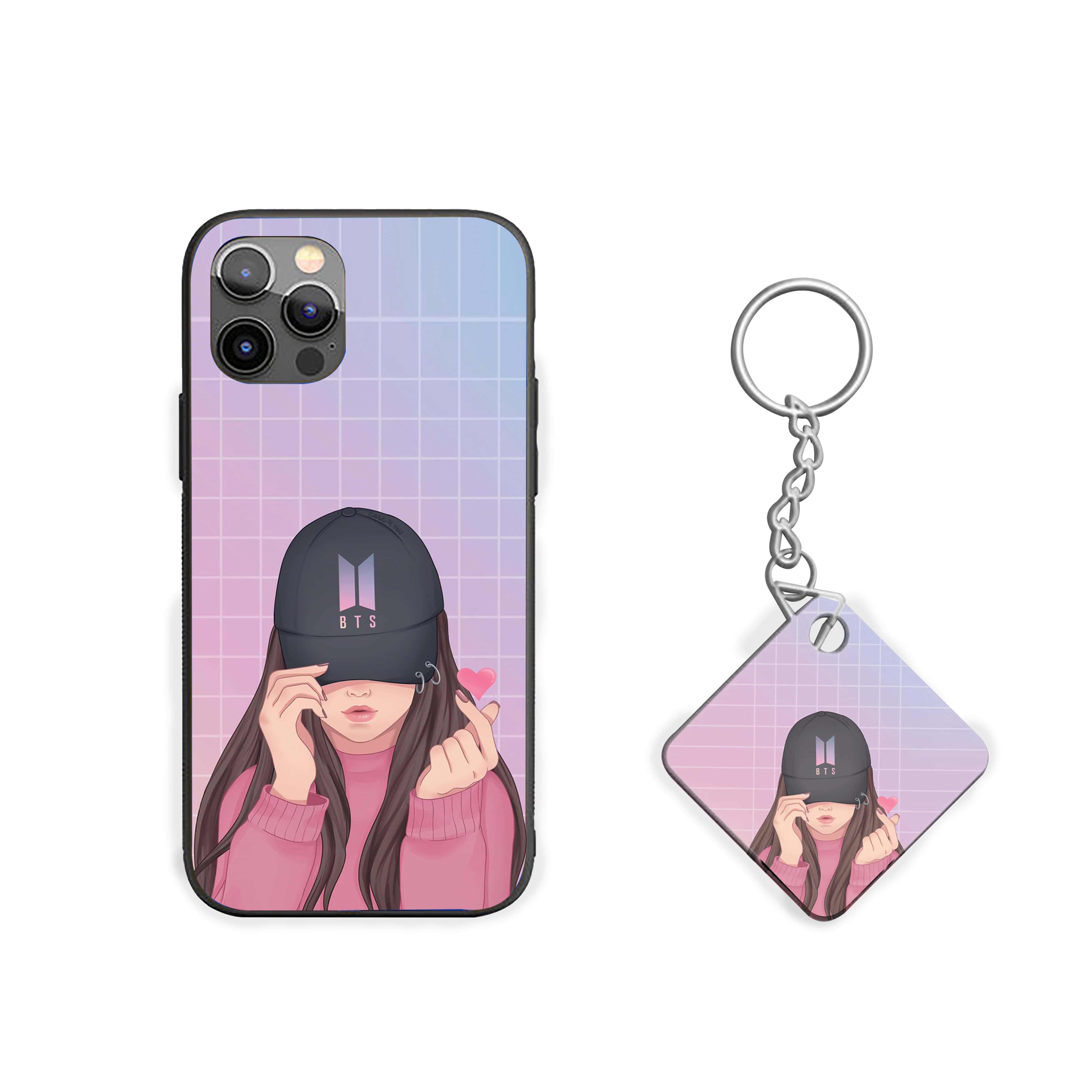 Girl With Black Cap Silicone Armored Phone Case