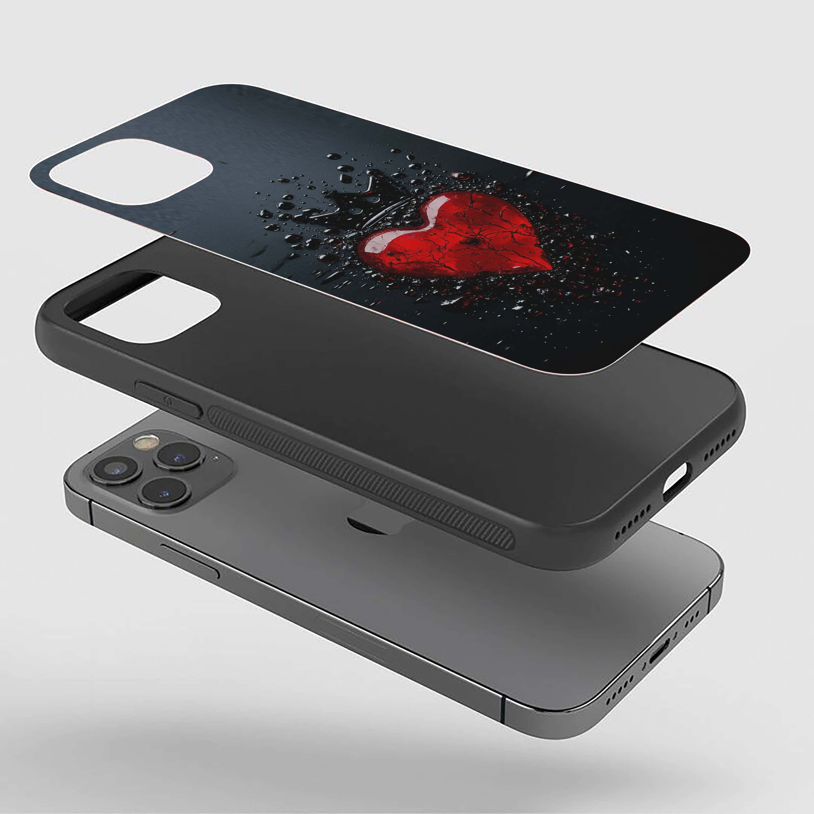 Heart Theme Silicone Armored Phone Case