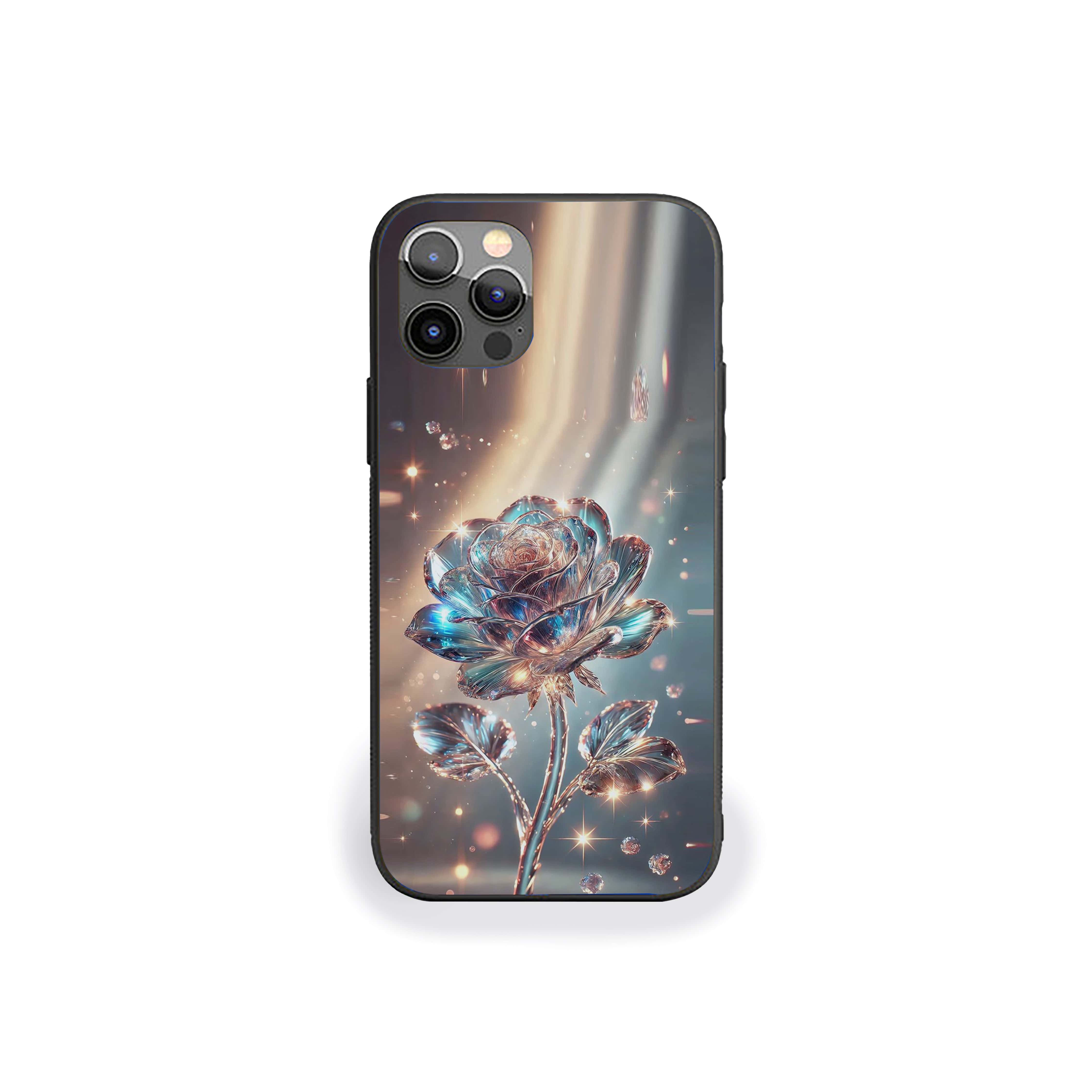 Golden Rose Silicone Armored Phone Case