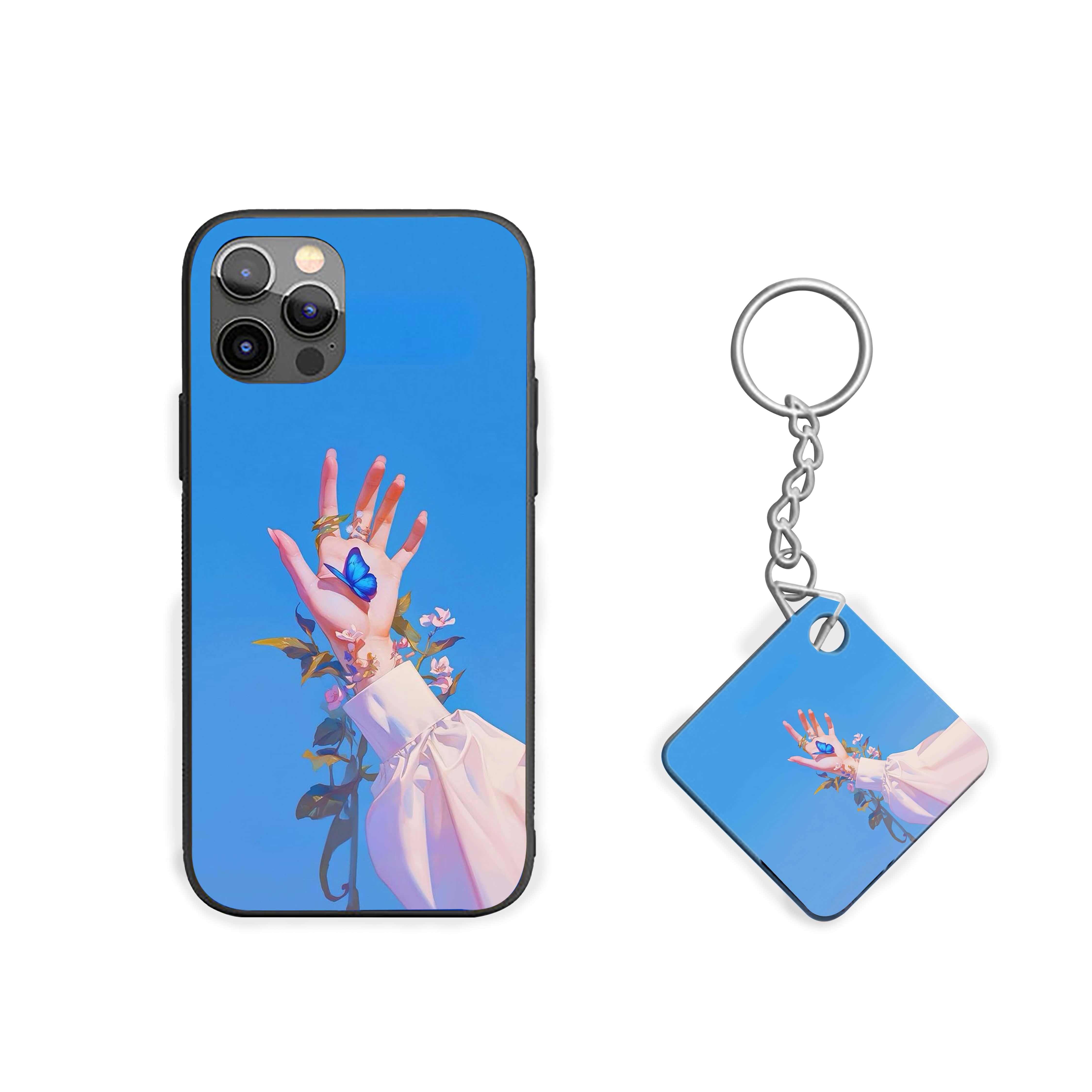 Butterfly On Hand Silicone Armored Phone Case
