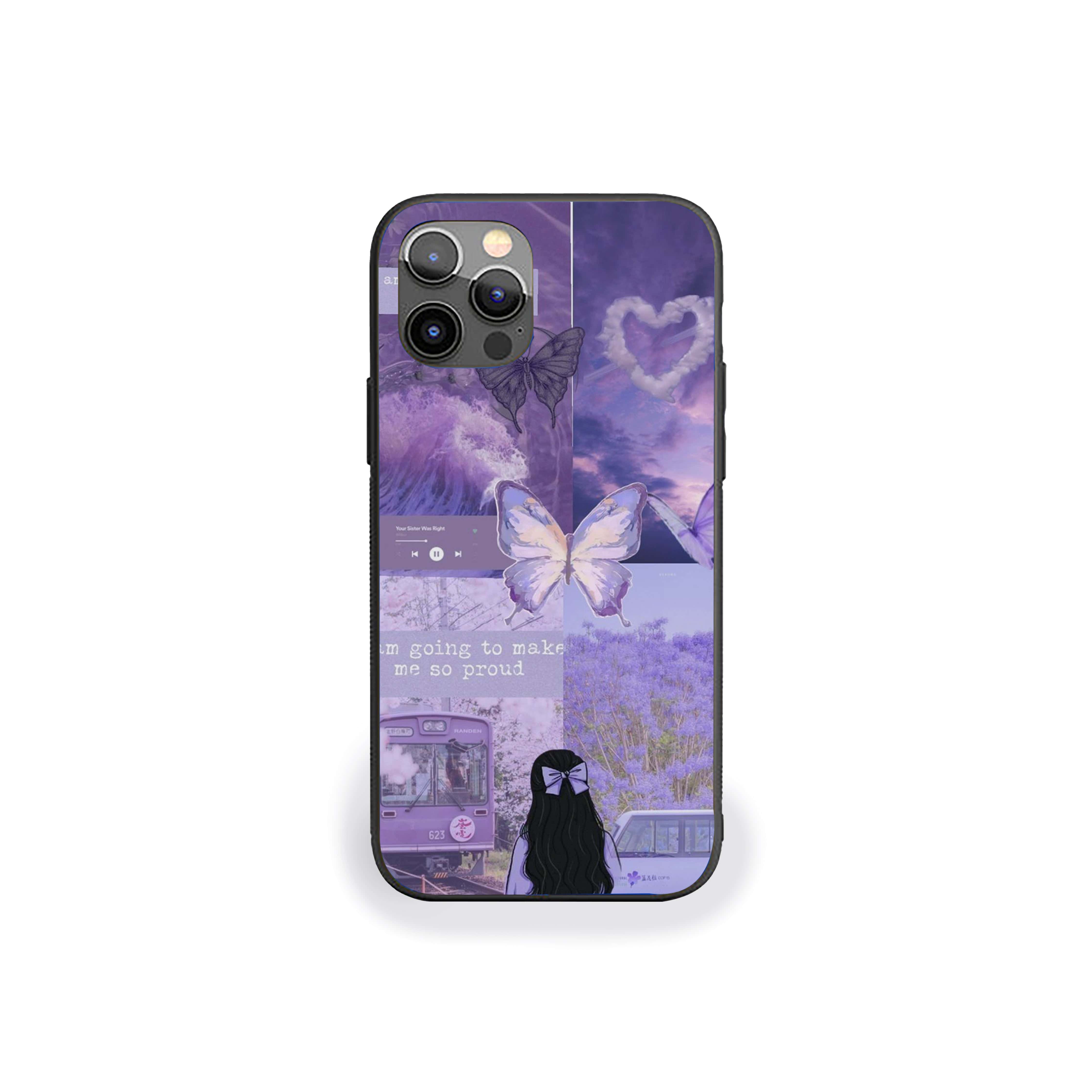 Butterfly Blue Love Theme Silicone Armored Phone Case