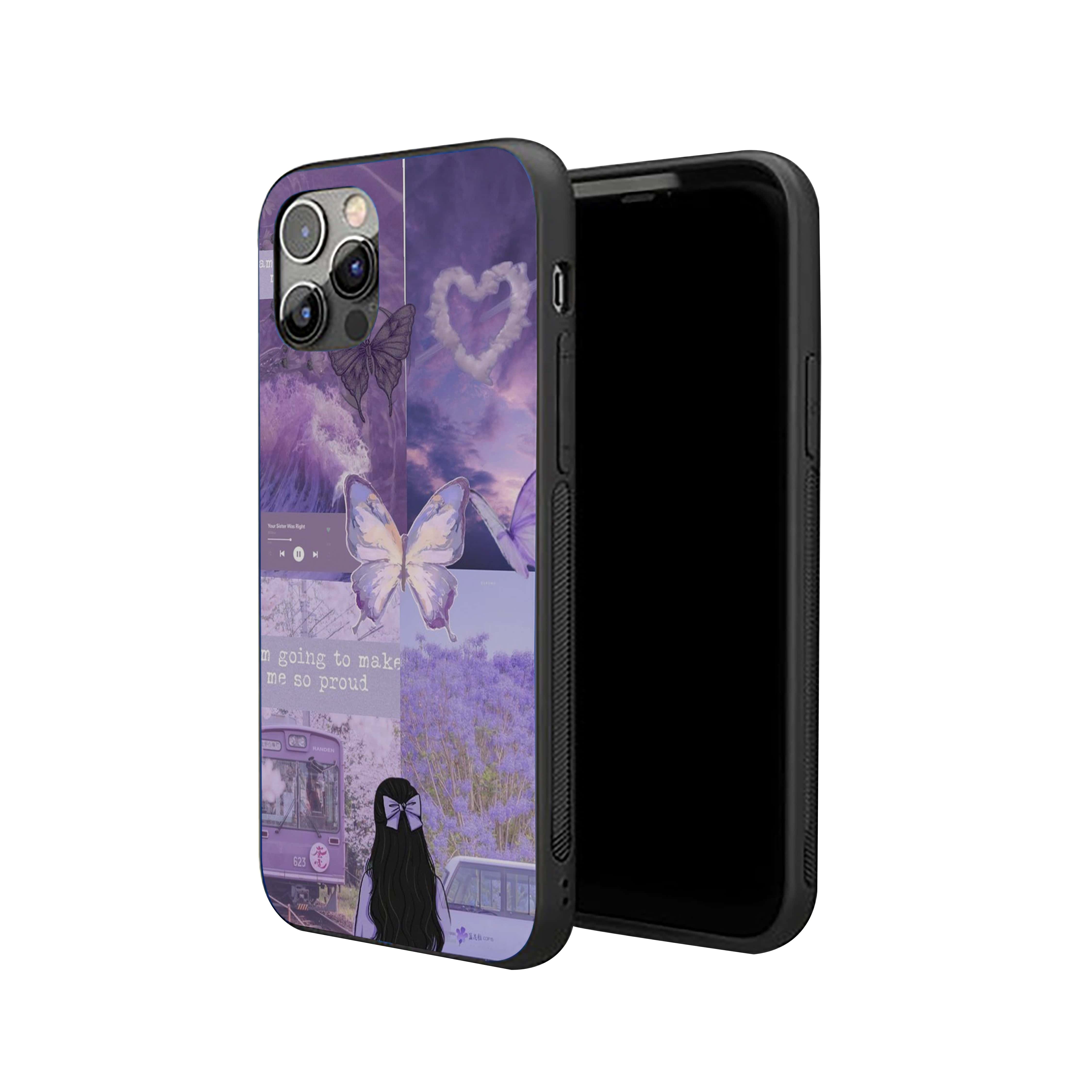 Butterfly Blue Love Theme Silicone Armored Phone Case