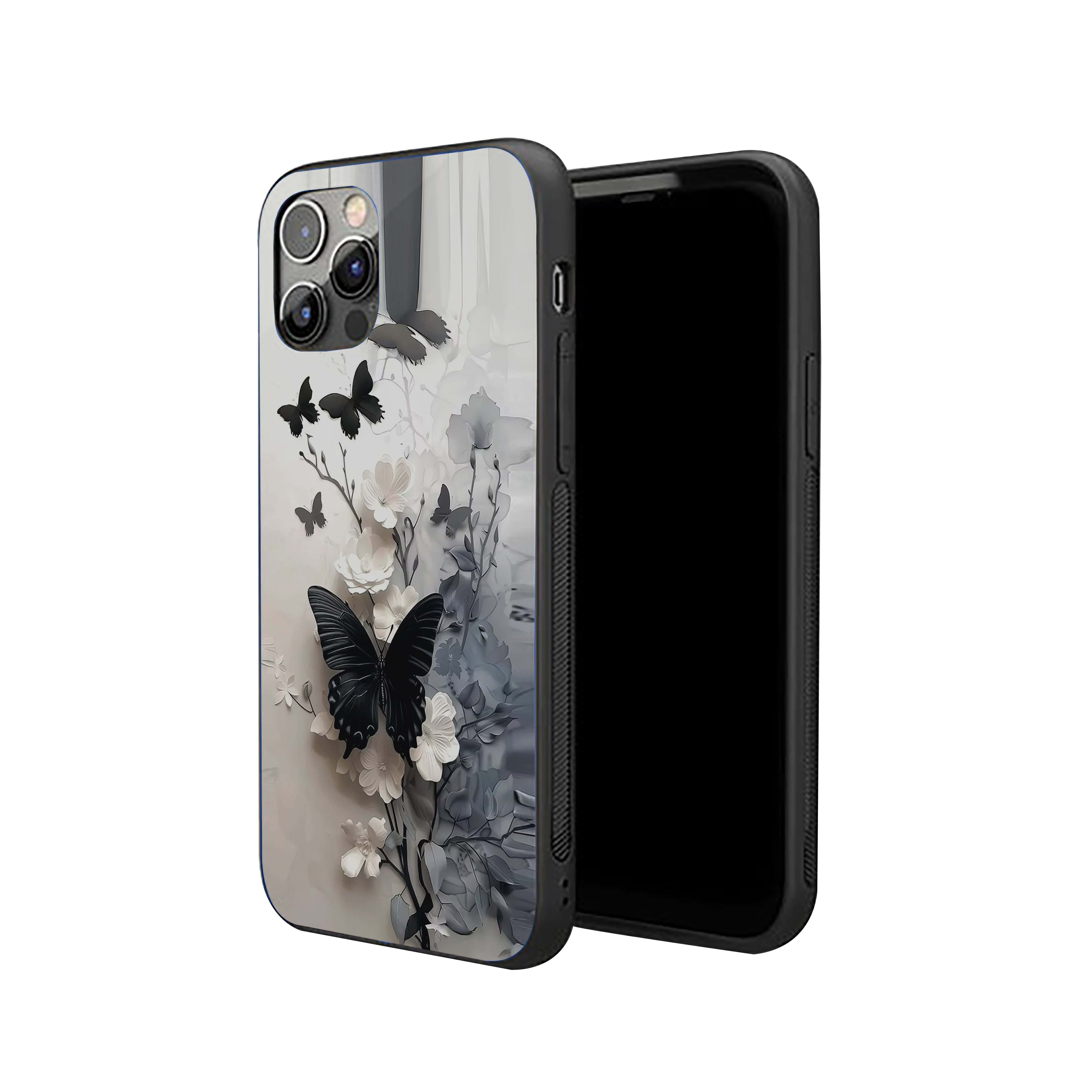 Butterfly Painting Silicone Armored Phone Case