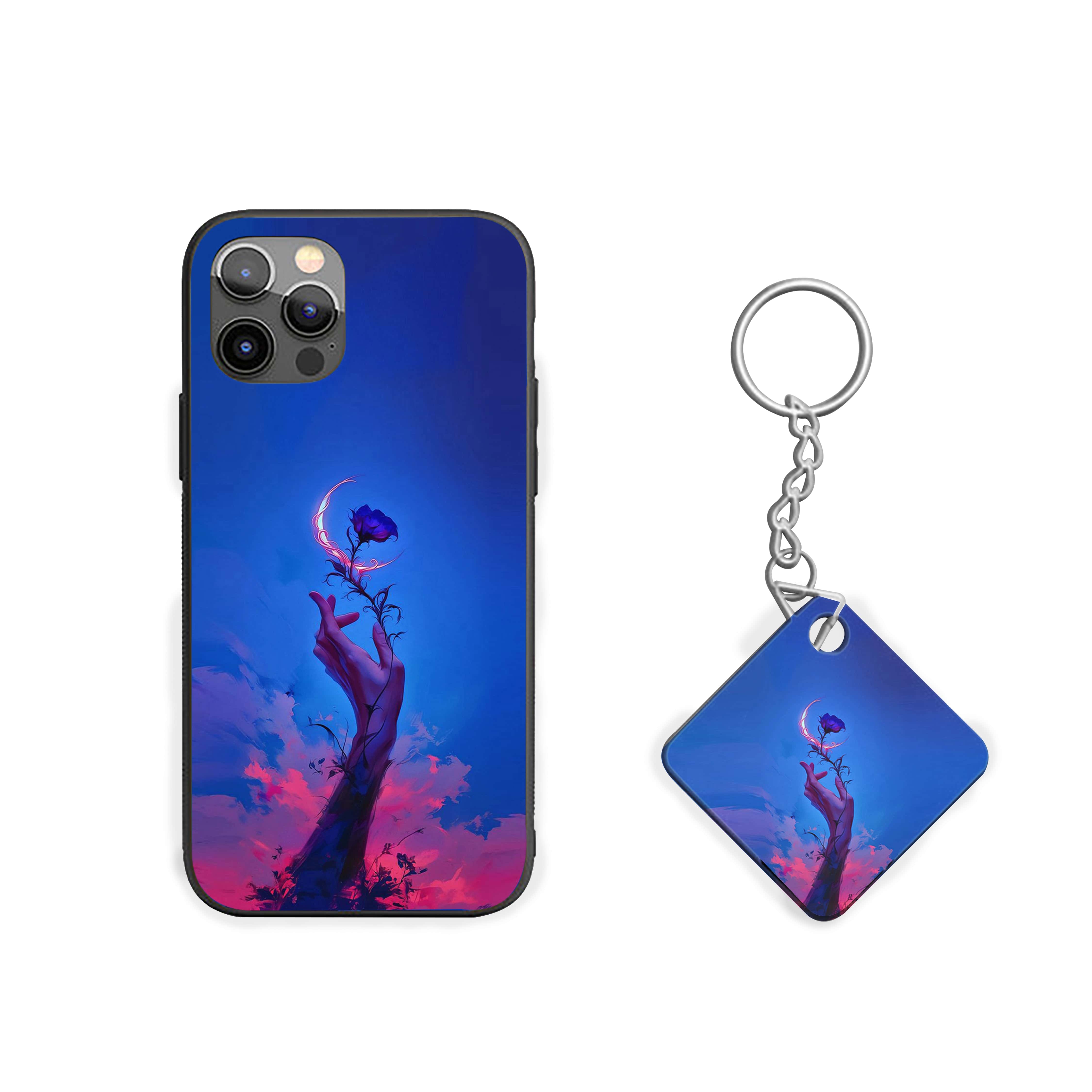 Dark Blue Butterfly Silicone Armored Phone Case