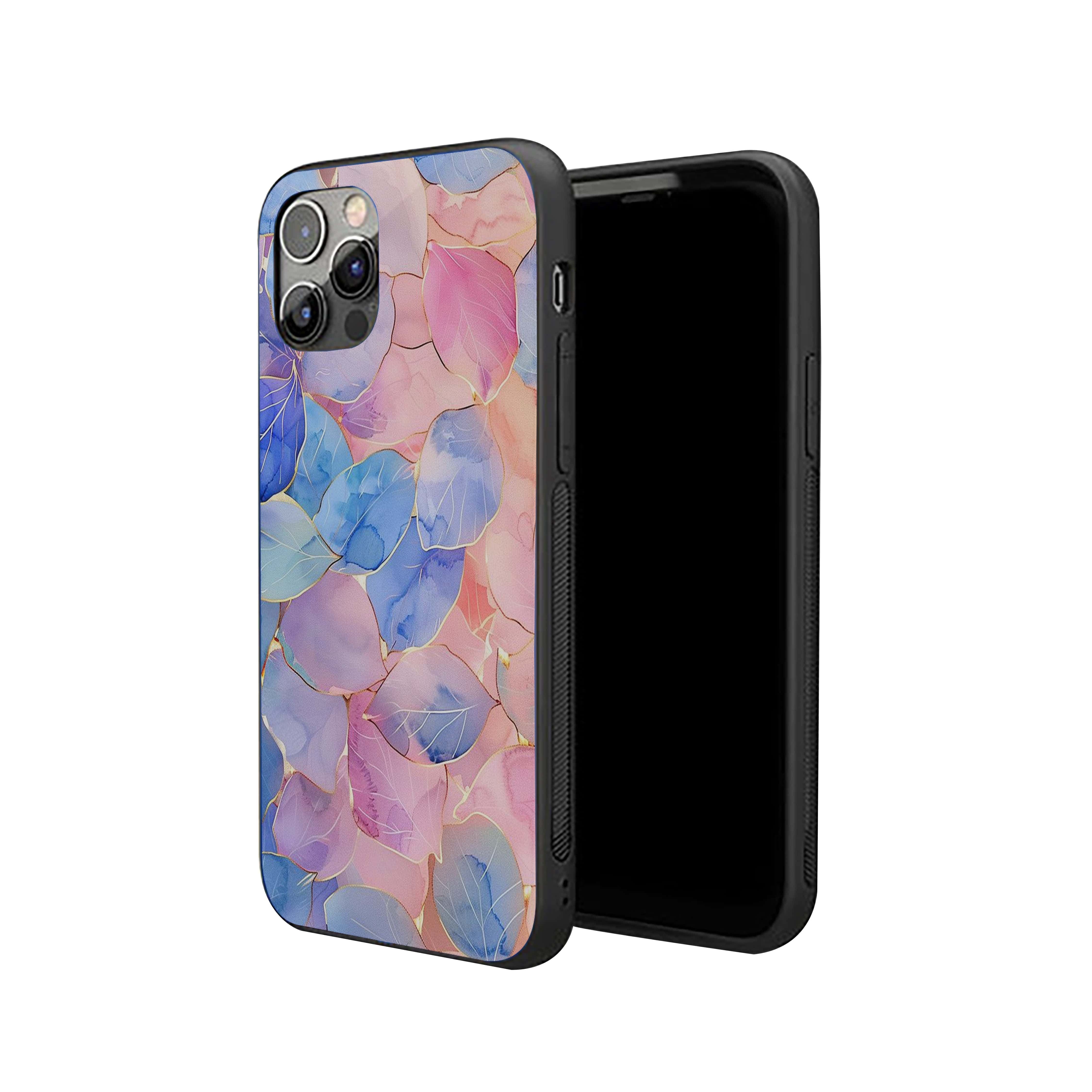 Multicolour Leaf Silicone Armored Phone Case