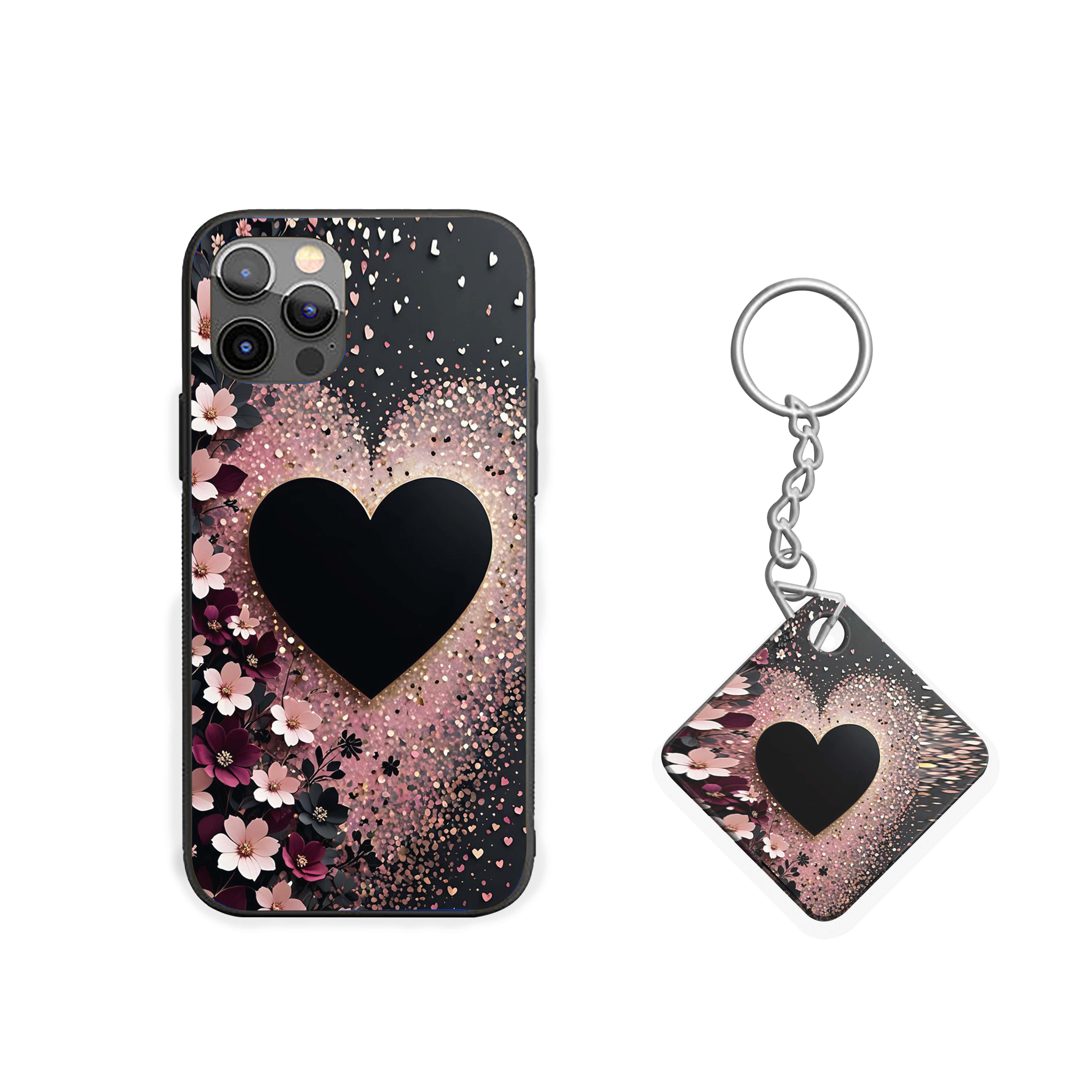 Black Heart Silicone Armored Phone Case