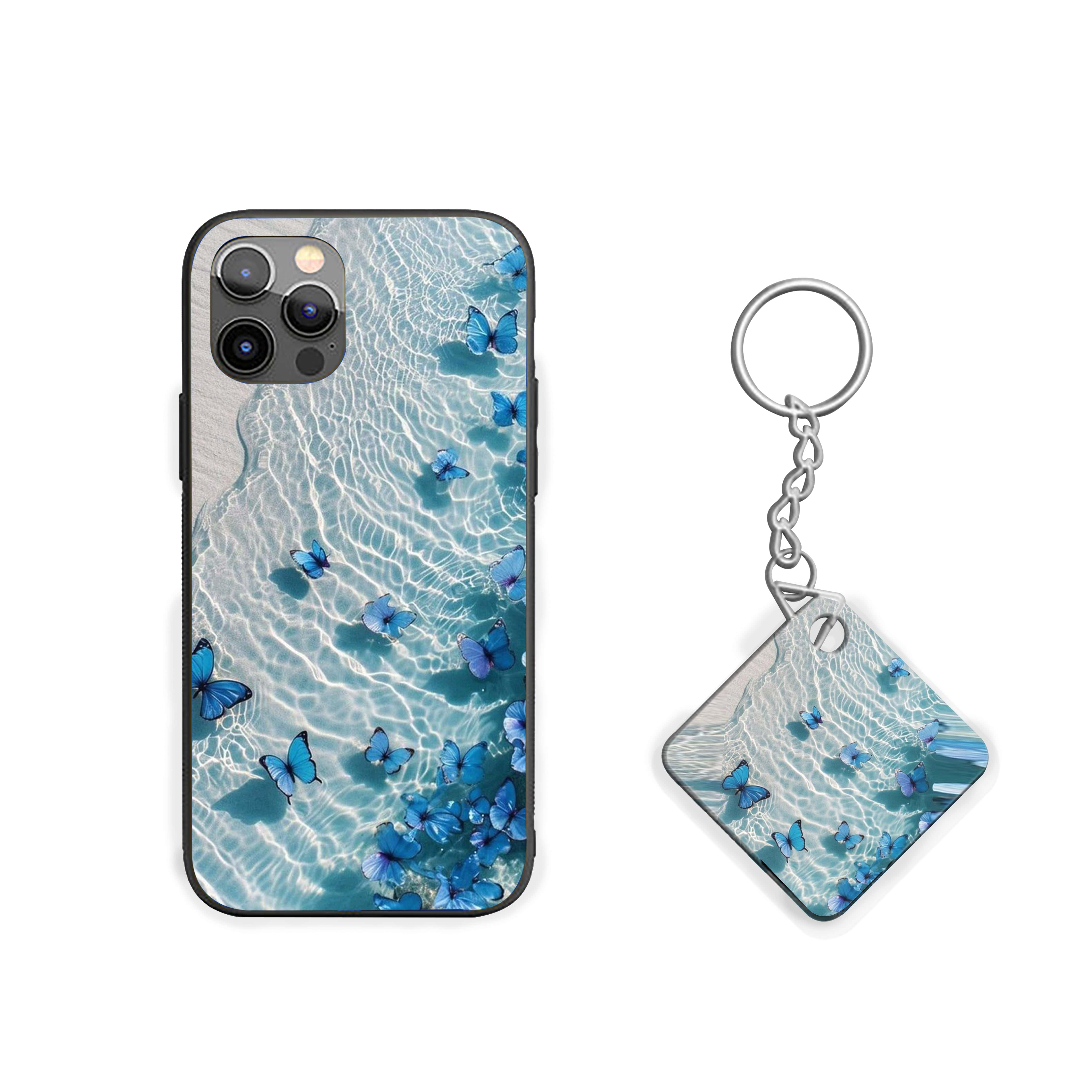 Blue Butterfly Girls Silicone Armored Phone Case