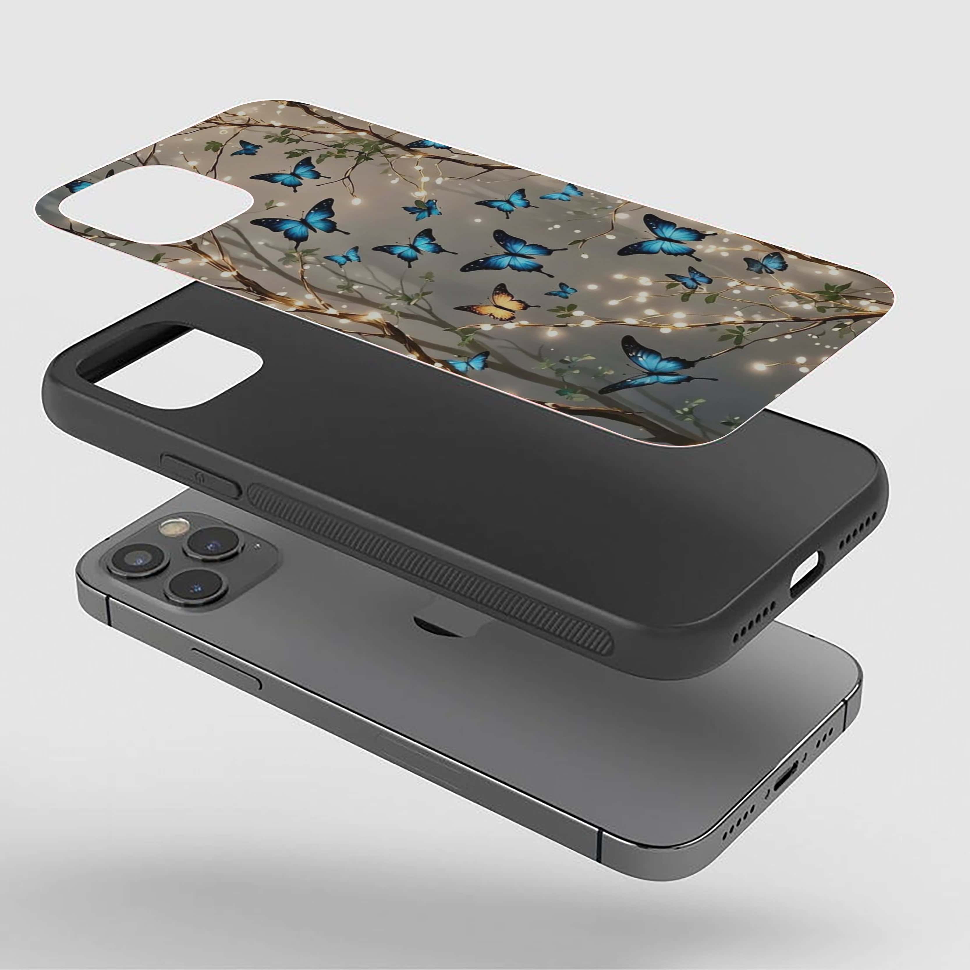 Flying Butterfly Girls Silicone Armored Phone Case