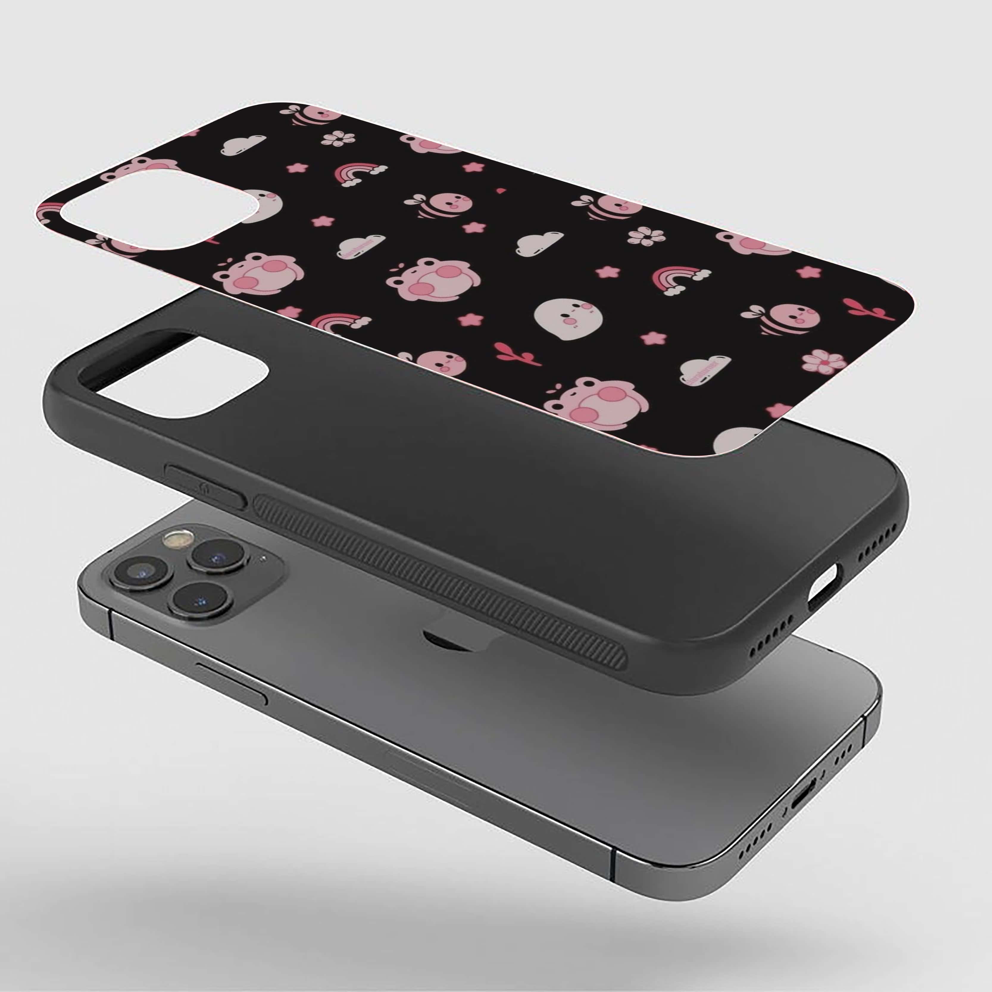 Cartoon Theme Girls Silicone Armored Phone Case