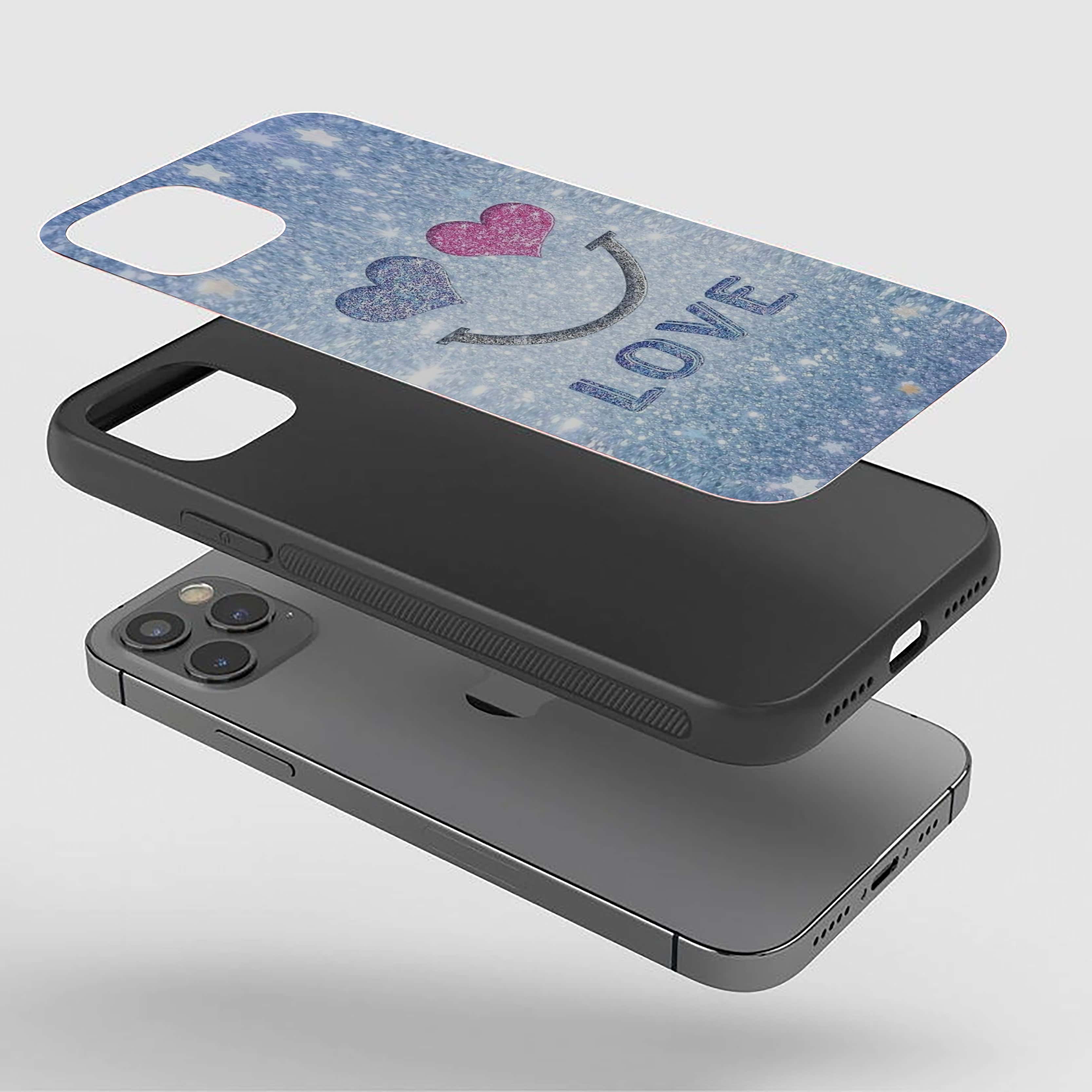 Heart Togather Love Theme Silicone Armored Phone Case