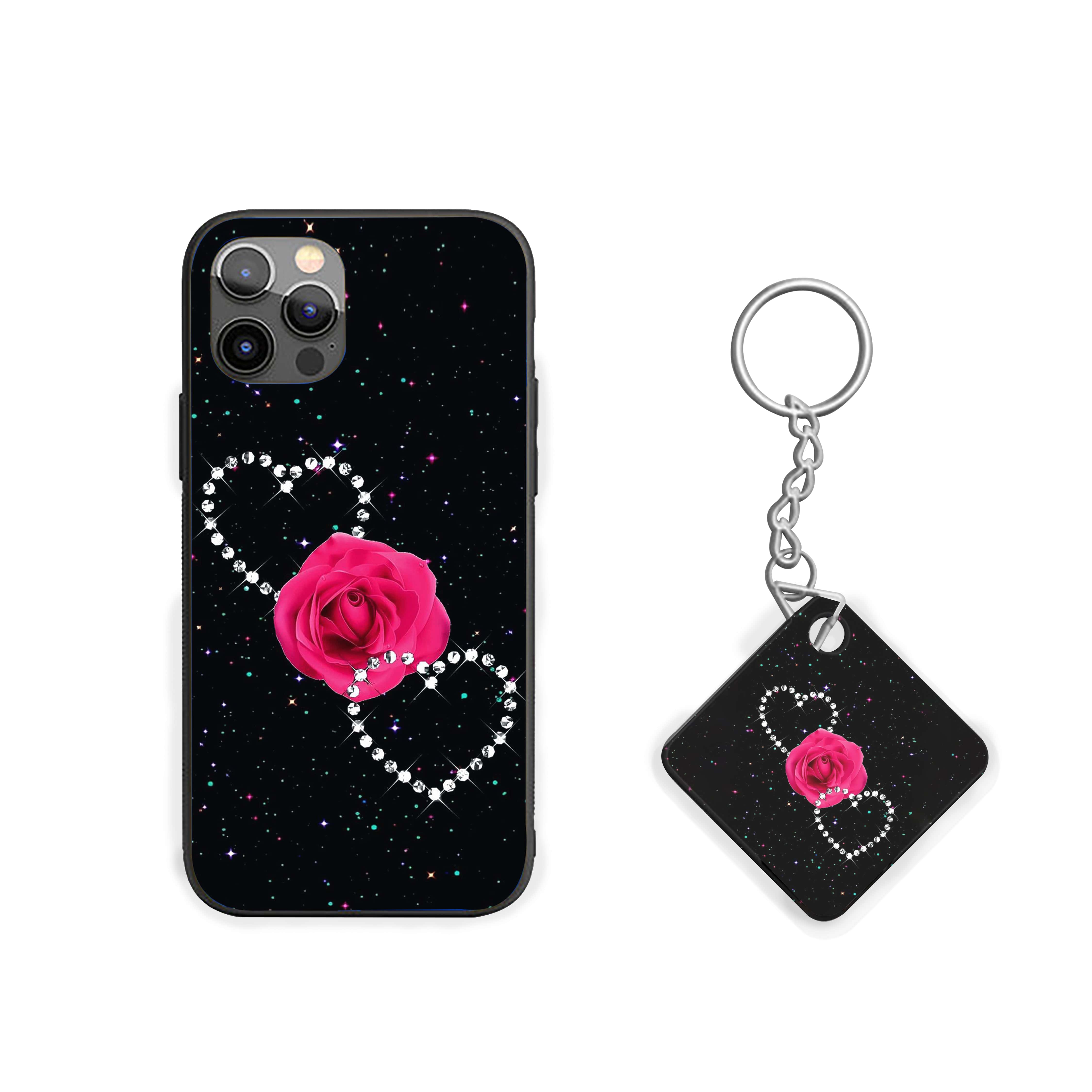 Heart Attached Rose Silicone Armored Phone Case