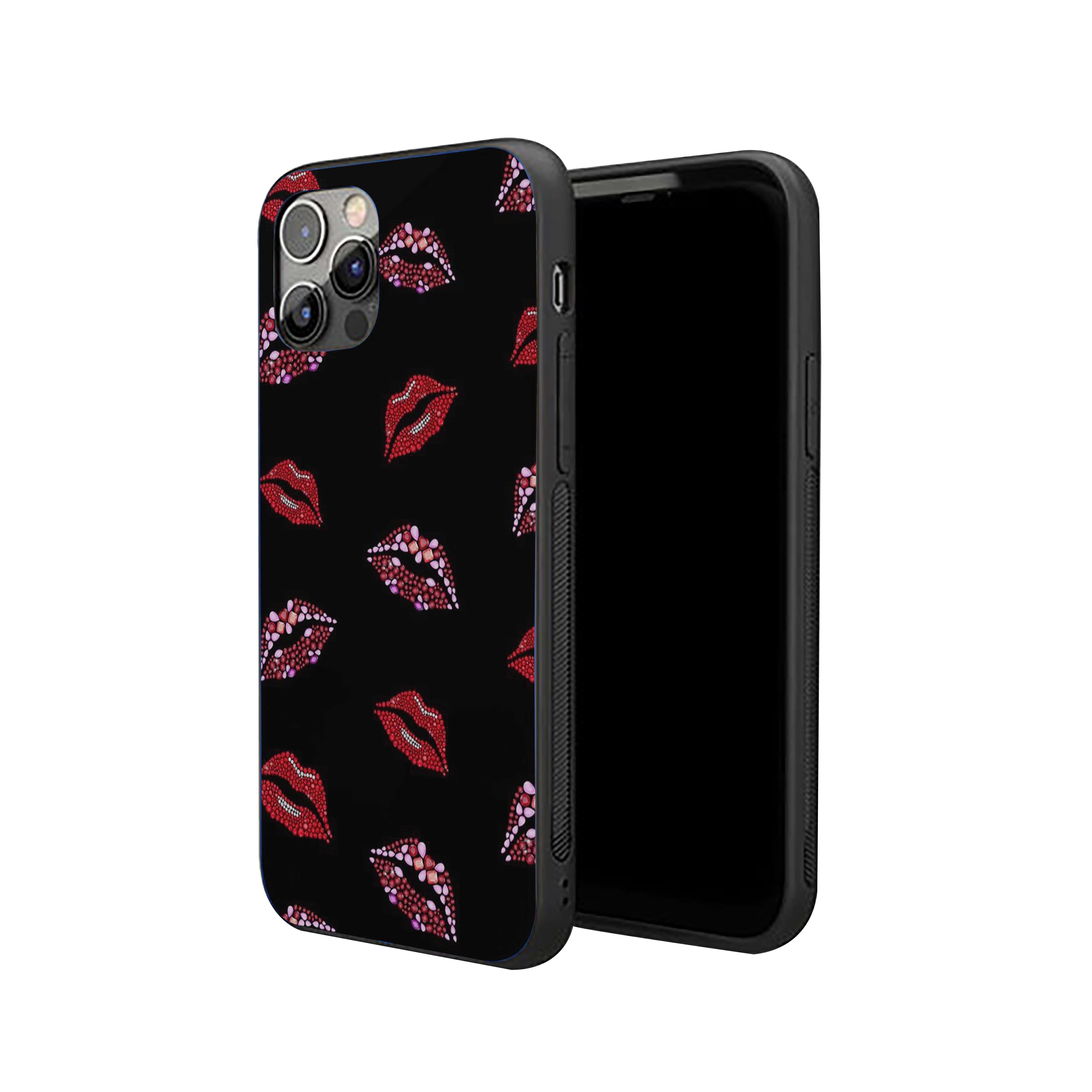 Kissing Theme Girls Silicone Armored Phone Case