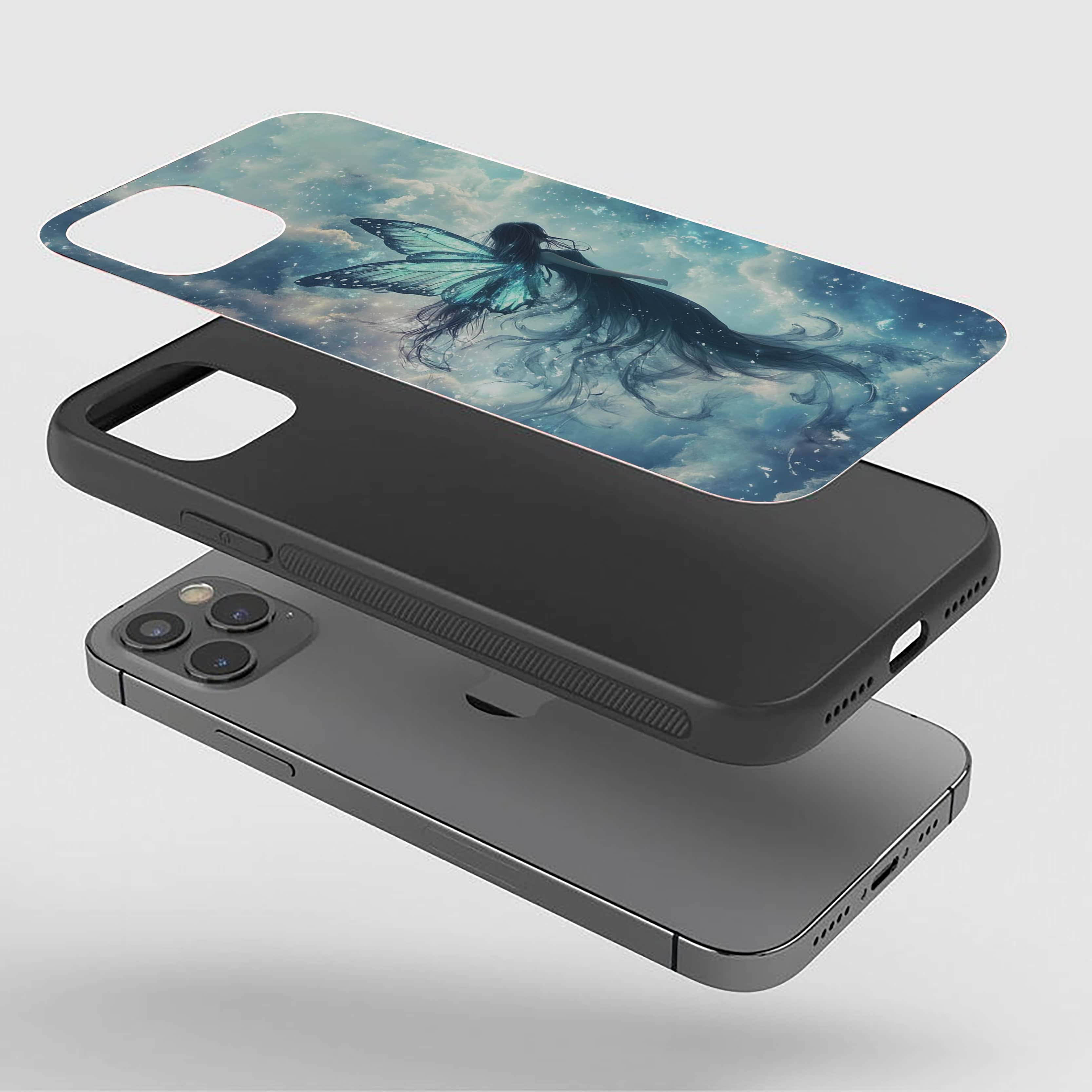 Butterfly Girl Silicone Armored Phone Case