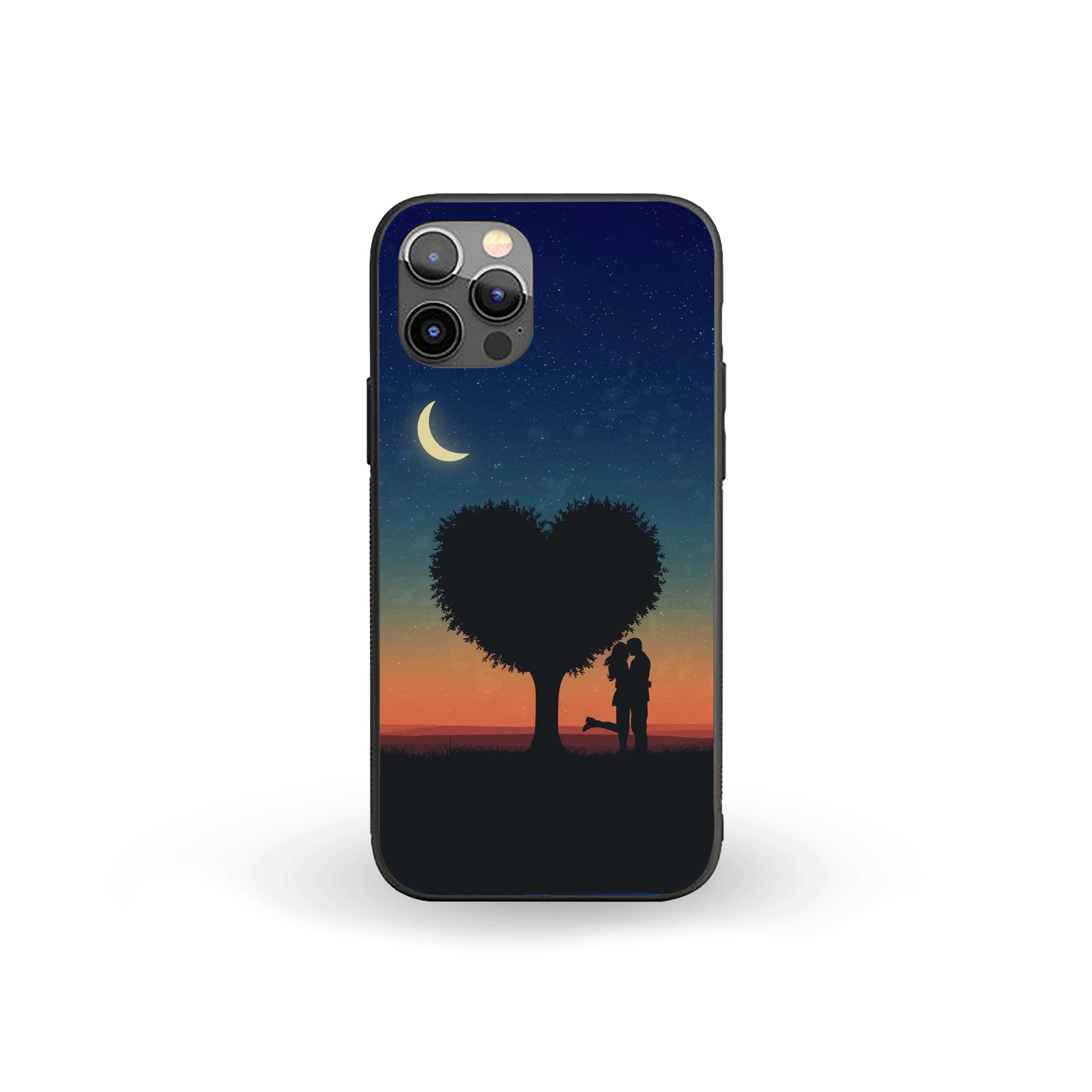 Heart Theme Tree Silicone Armored Phone Case