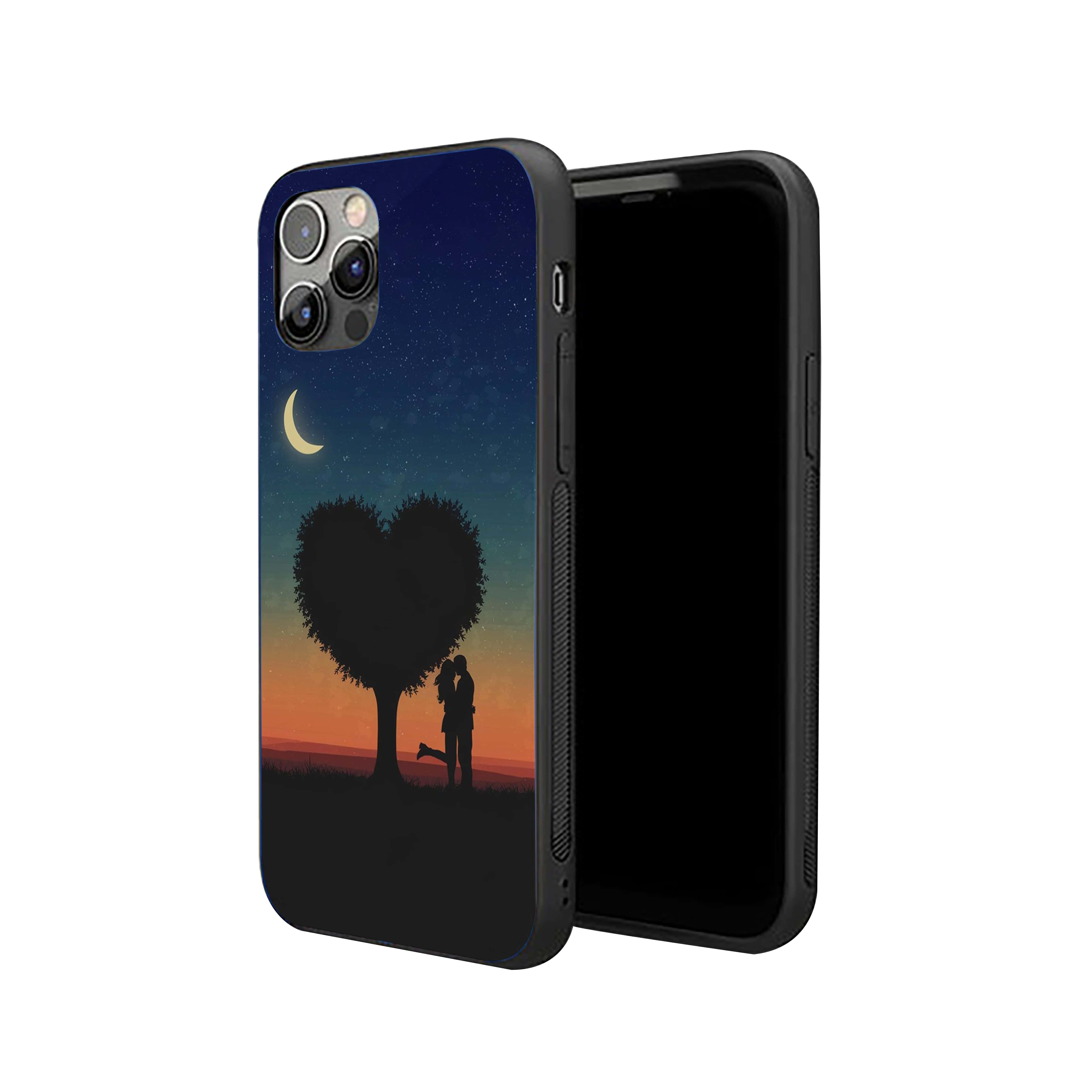 Heart Theme Tree Silicone Armored Phone Case