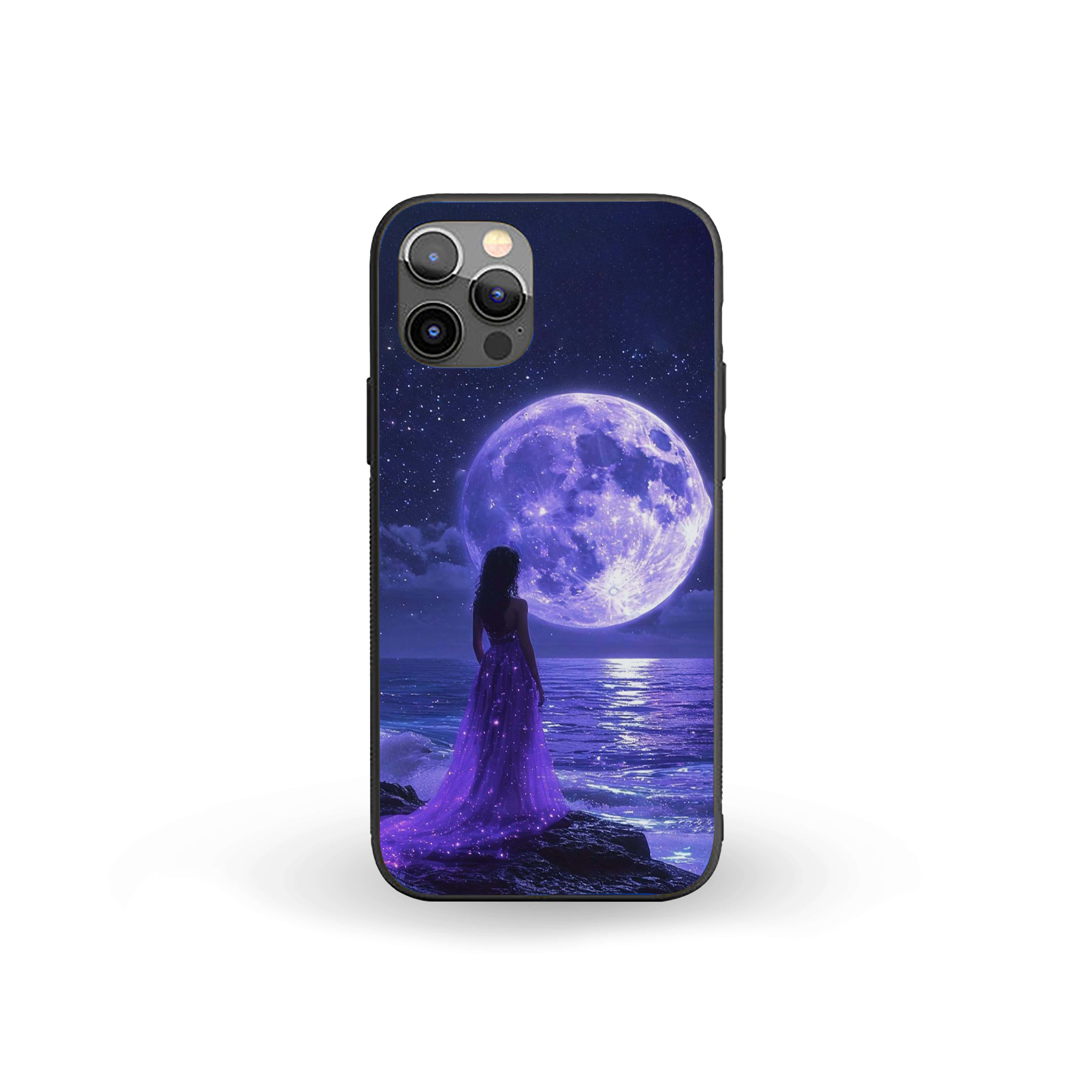 Moon Light Girls Silicone Armored Phone Case