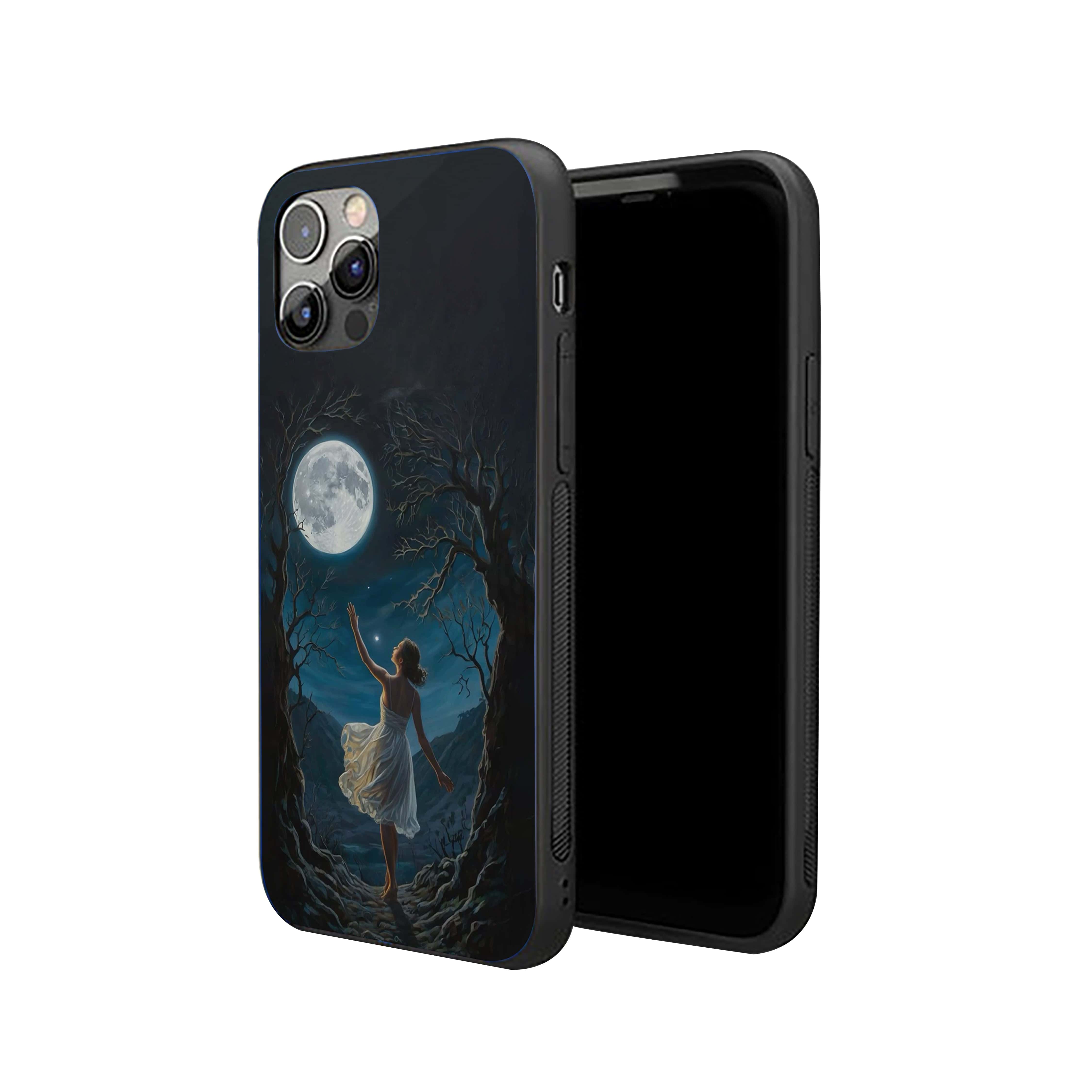 Moon Theme Romantic Girls Silicone Armored Phone Case